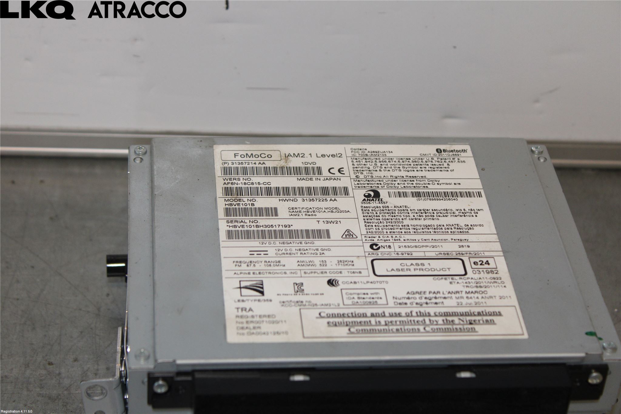 Volvo V60 14-18 Radio