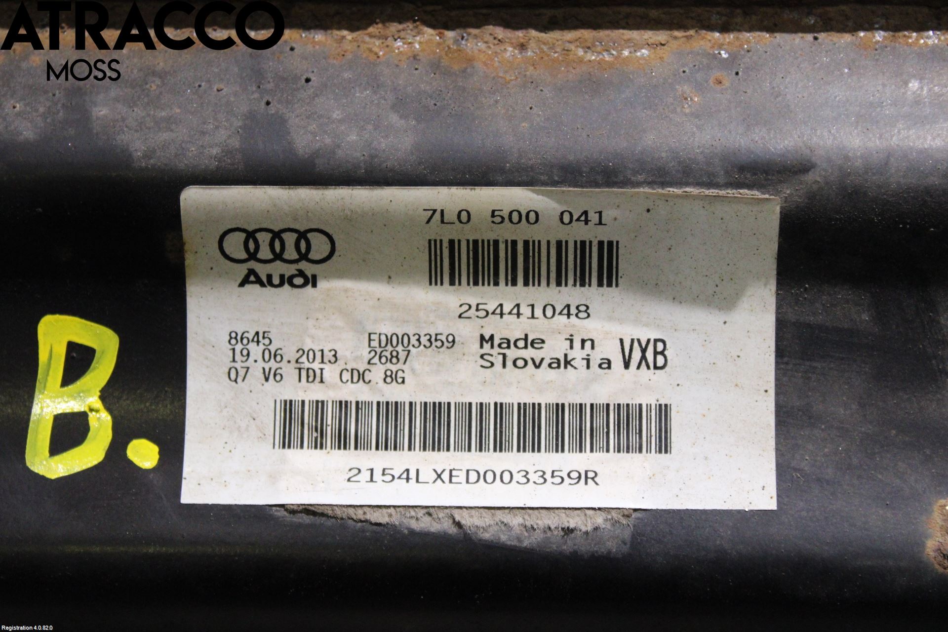 Audi Q7/SQ7 Bakaxelbalk