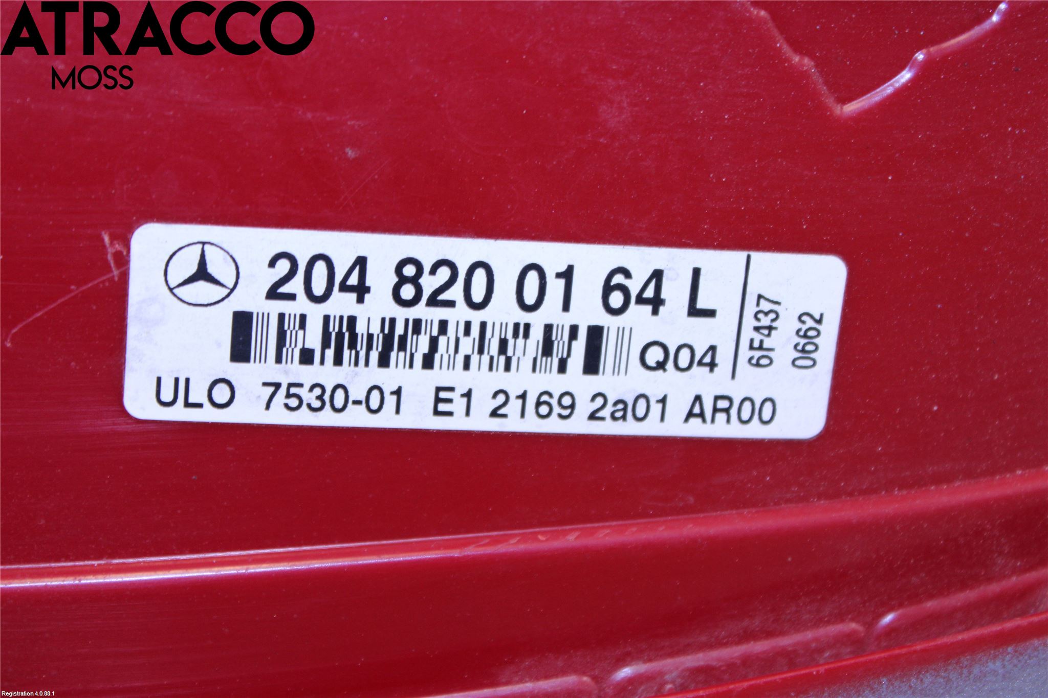 Mercedes-Benz MB C-KLASS (W204) 07-15 Bakljusinsats-Lamphvä