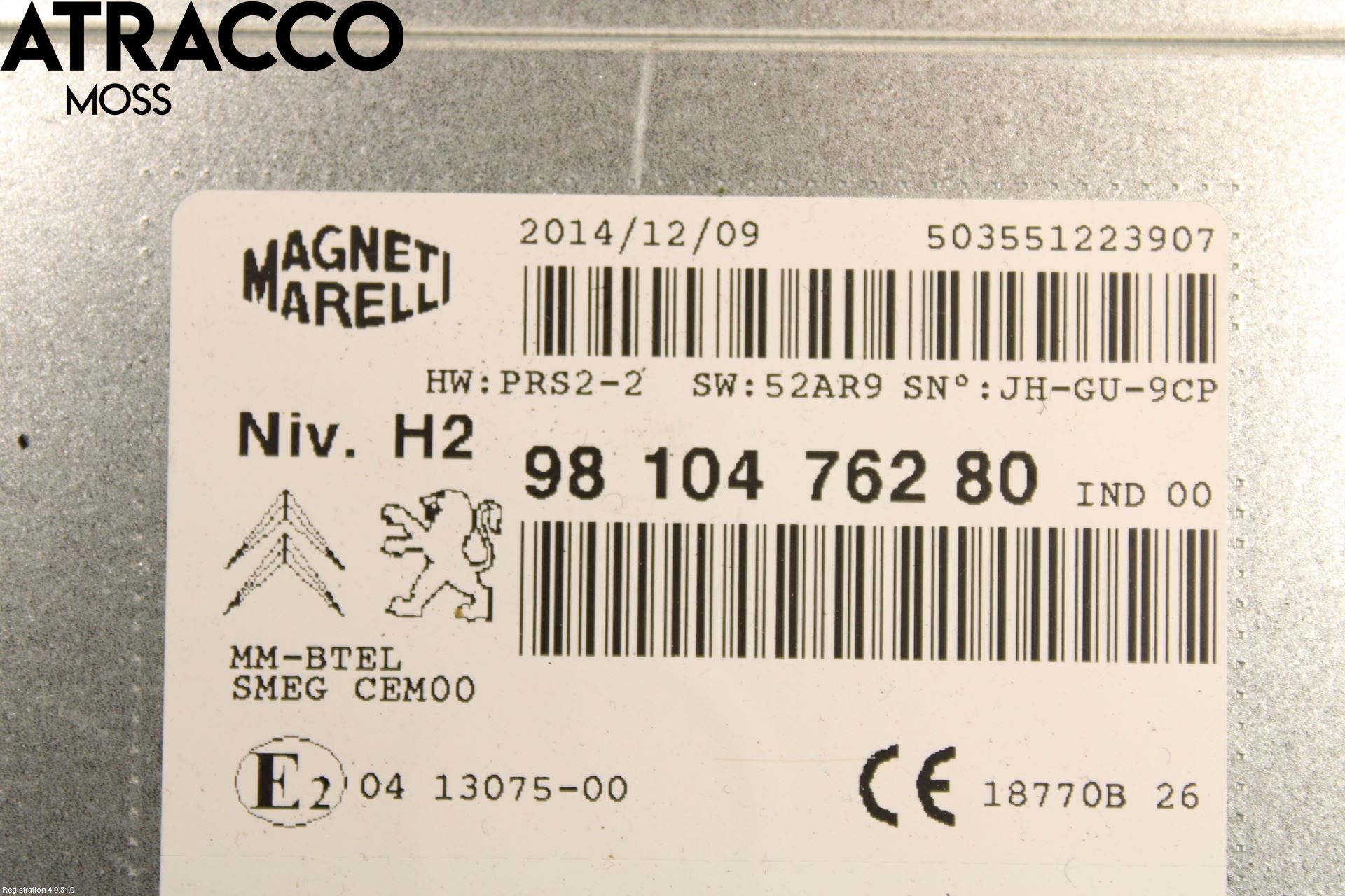 Peugeot 308 14-21 Cd Radio - Multimediapanel