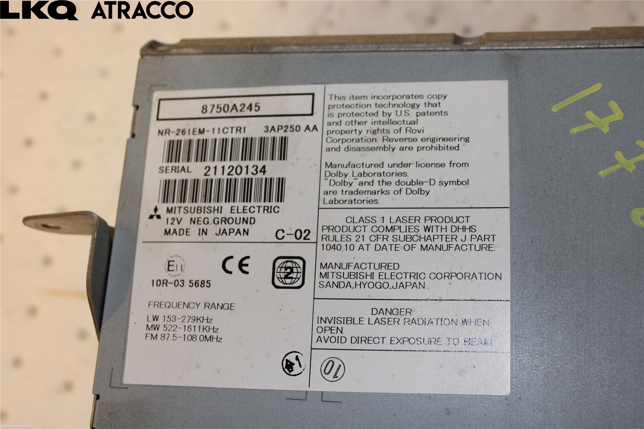 Citroen C4 GRAND PICASSO 07-13 Radio