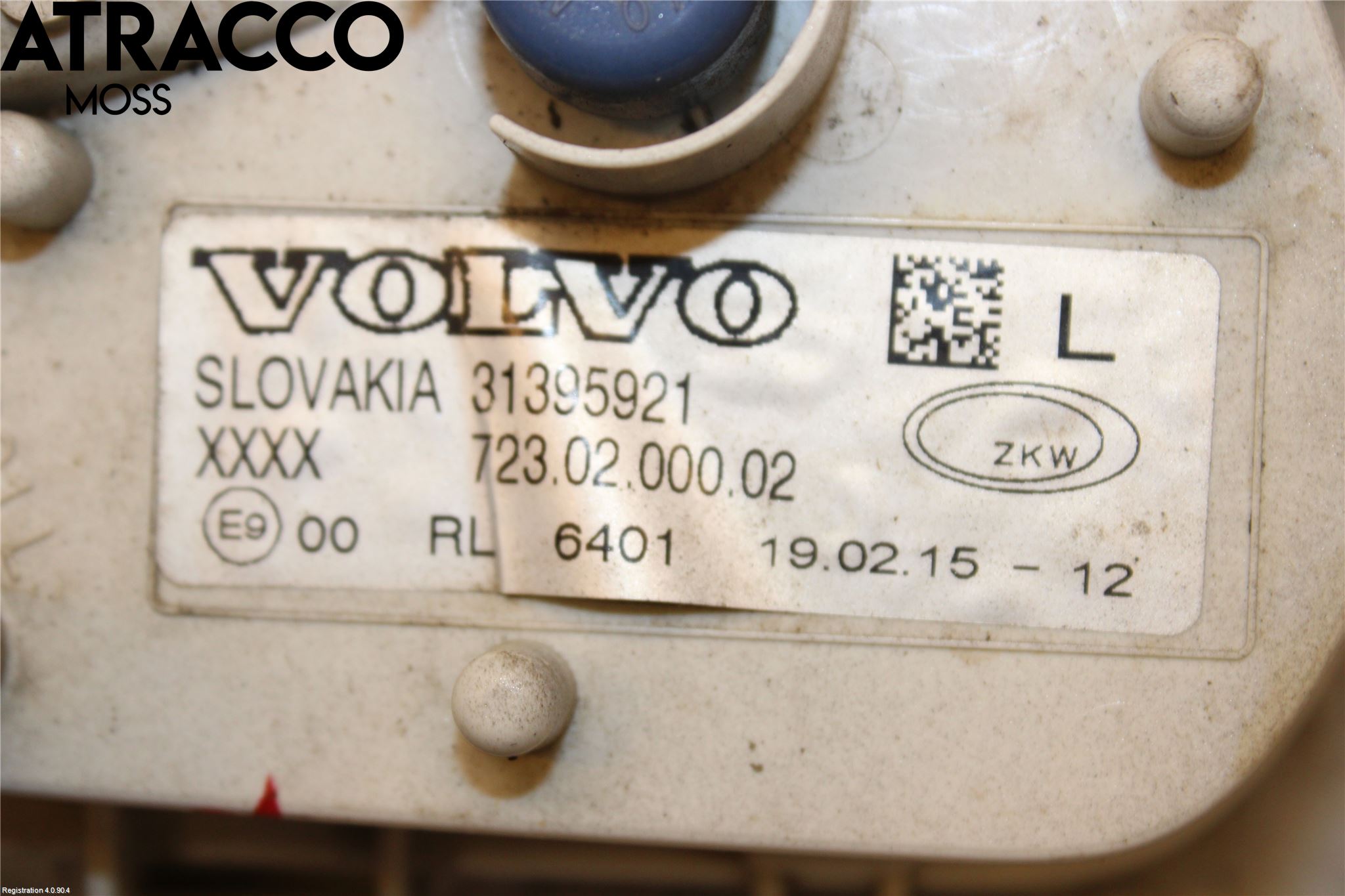 Volvo V40 12-19 Dimljus-Varselljus Fram
