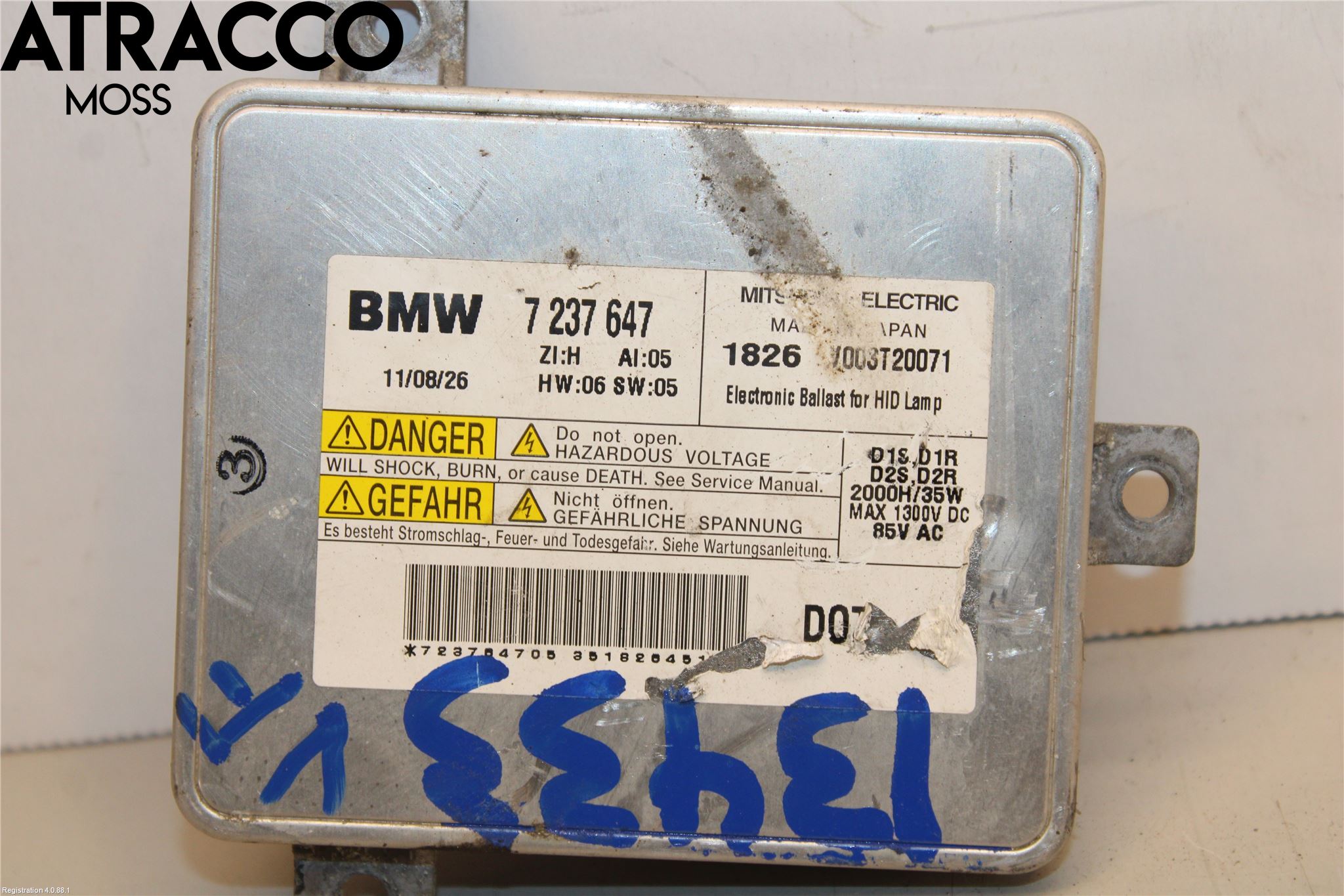 BMW 5 F10/F11/F18 09-17 Styrenhet Strålkastare
