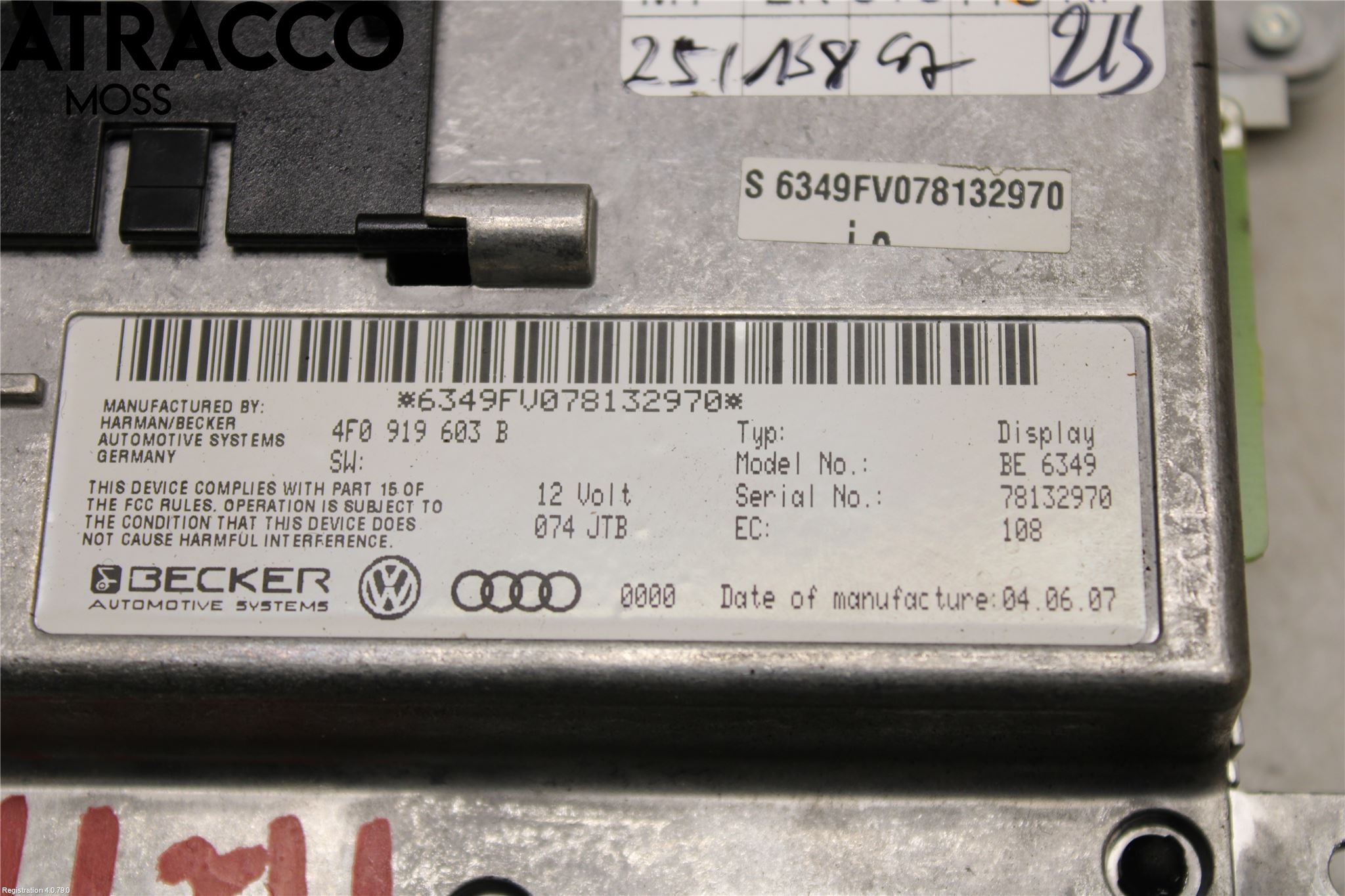 Audi A6/S6     05-11 Multifunktionsdisplay