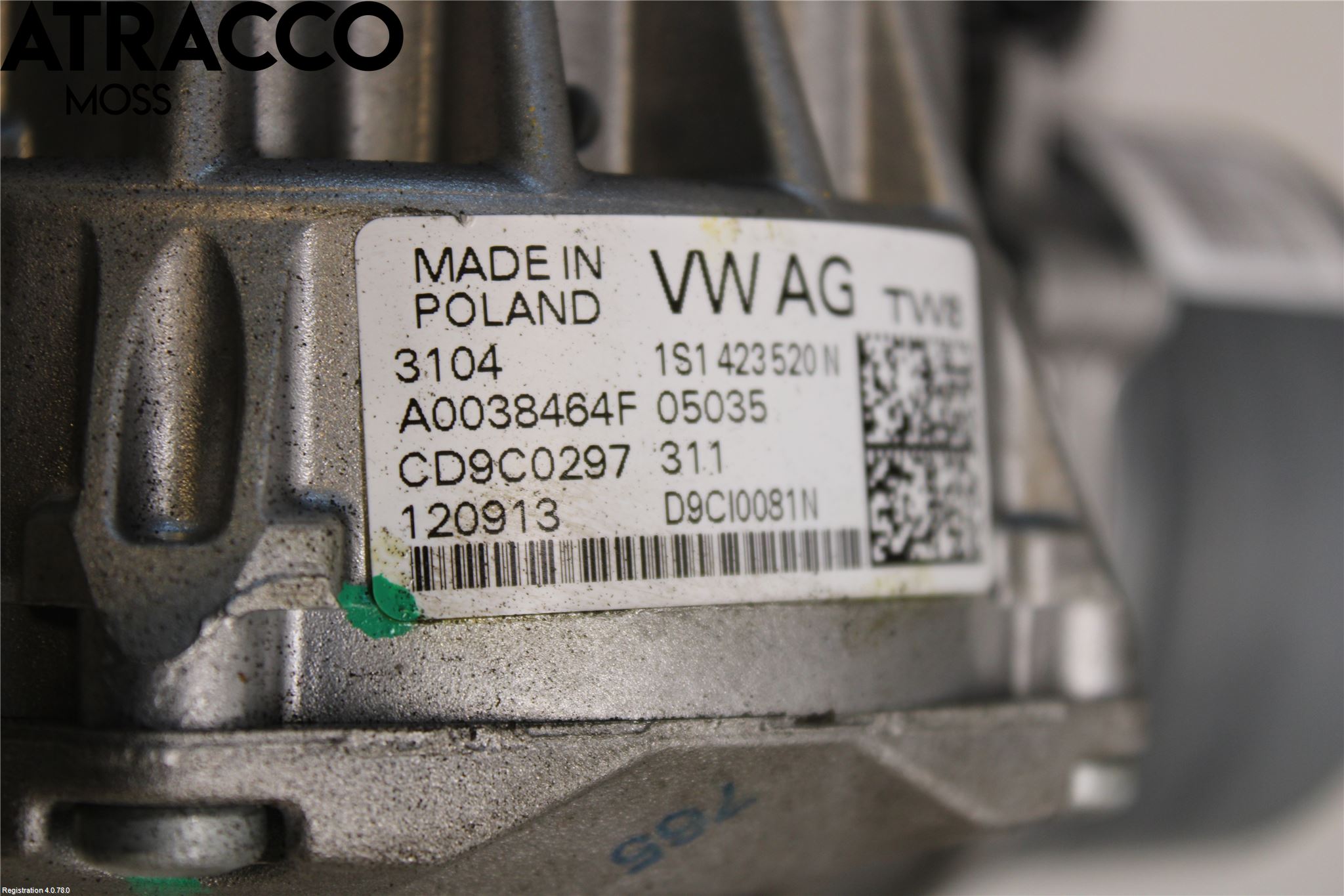 Volkswagen VW UP! / E-UP! Rattaxelagg Med Inb Servo