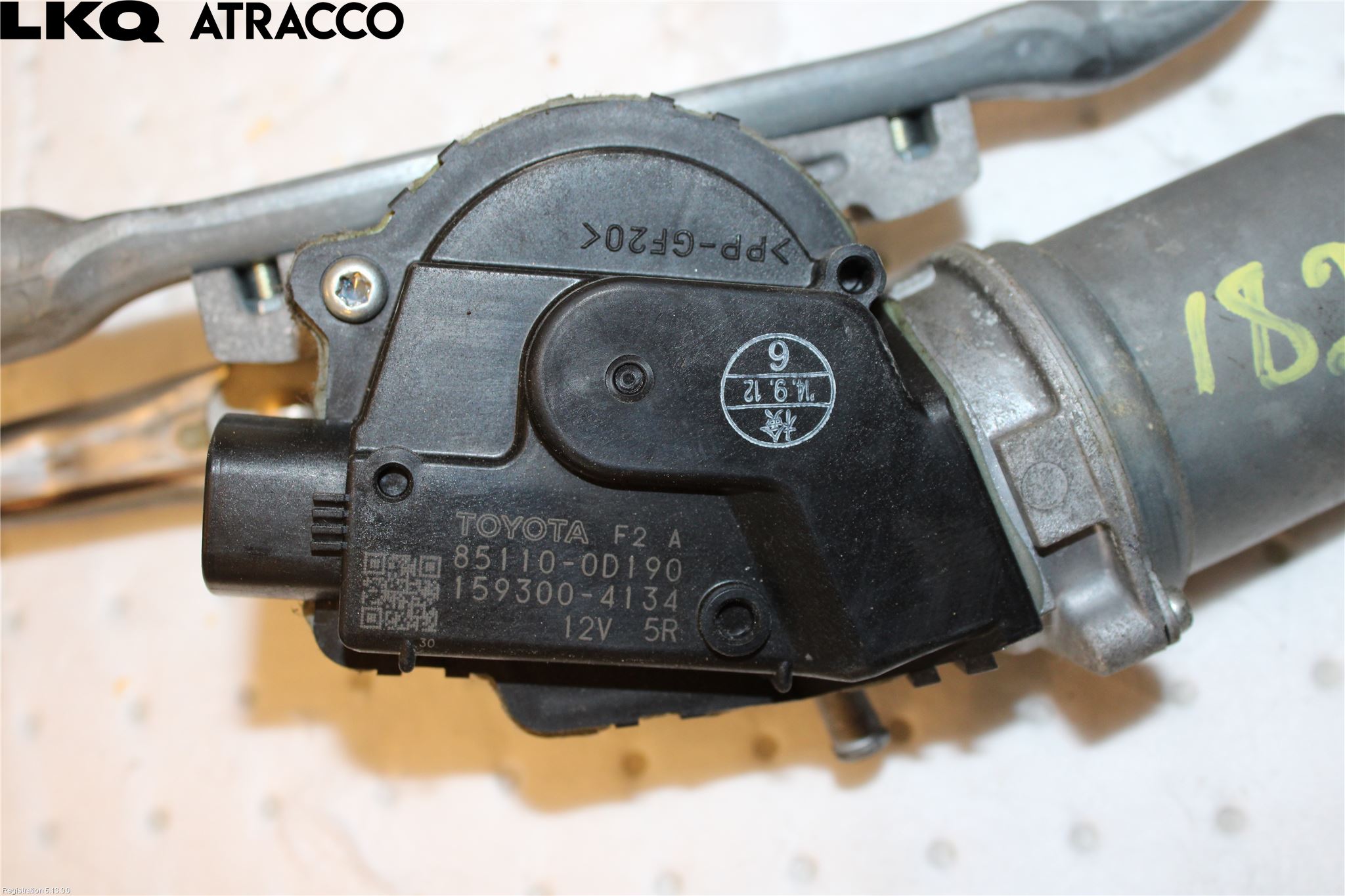 Toyota YARIS XP130 15-20 Strålkastartorkmotor