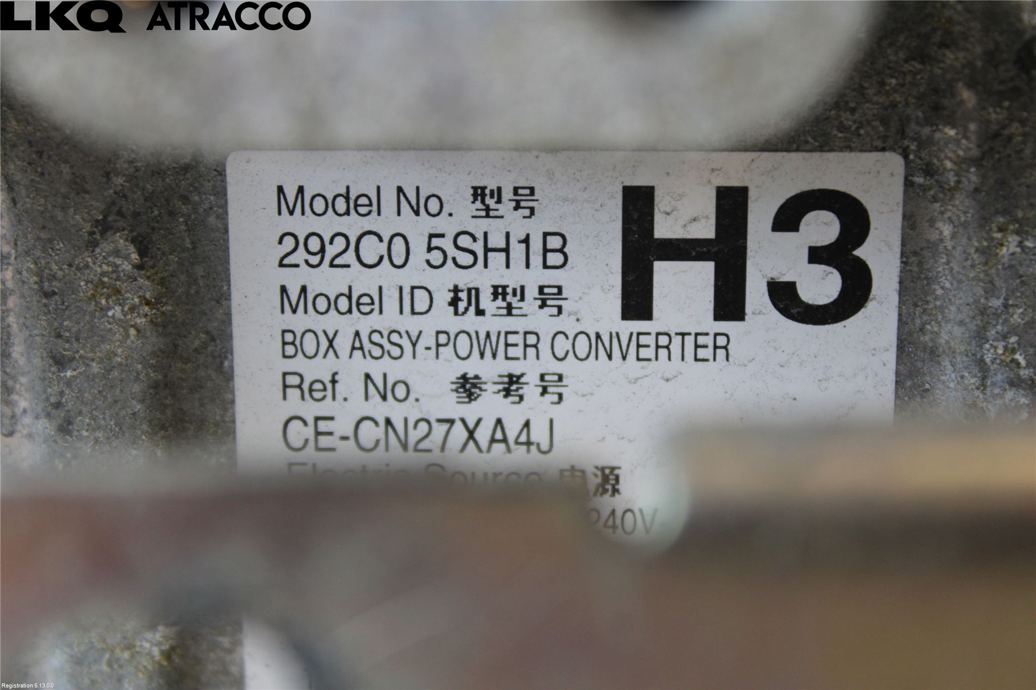 Nissan LEAF 18- Dc-Cd Omvandlare Hybrid