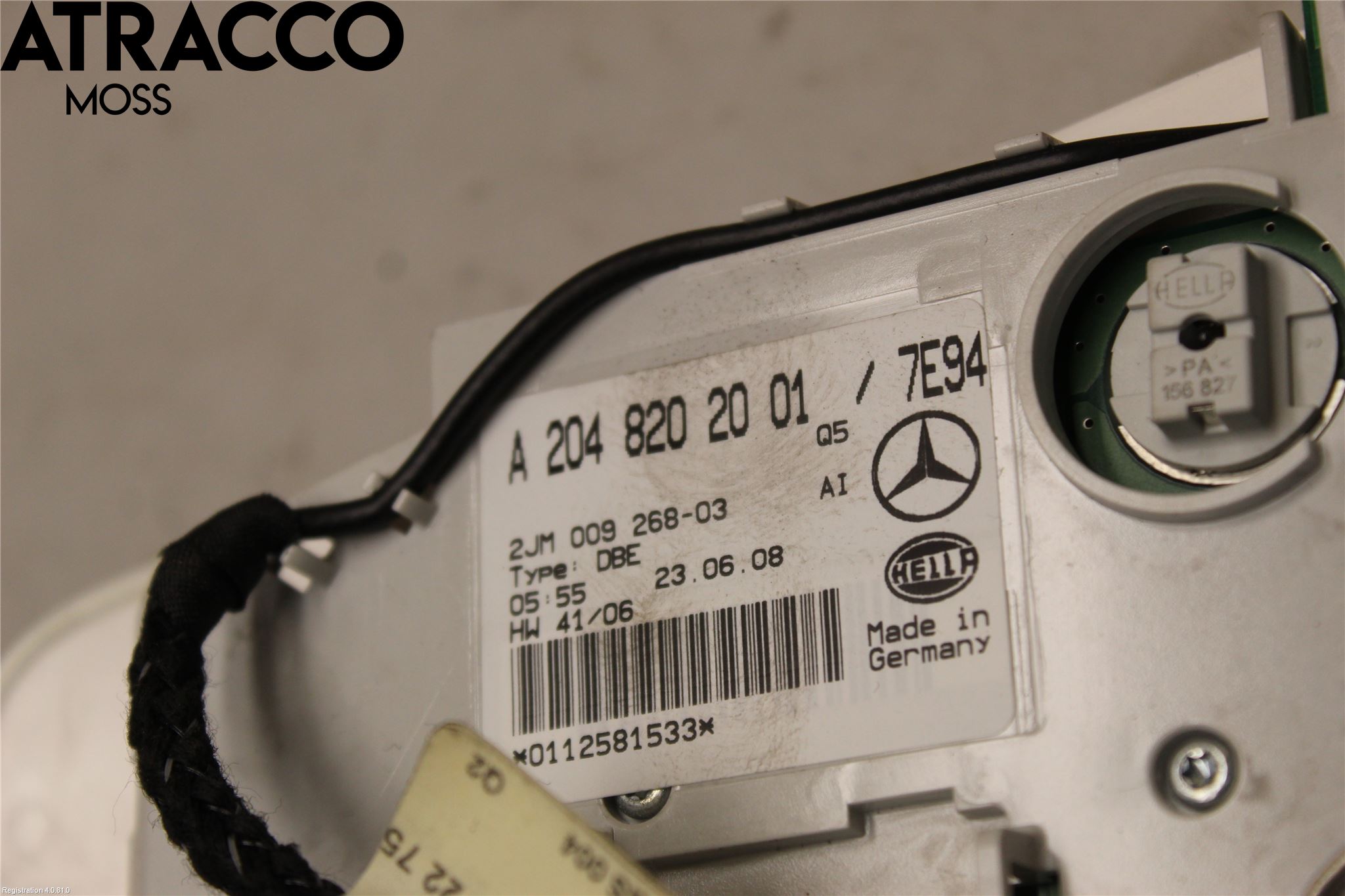 Mercedes-Benz MB C-KLASS (W204) 07-15 Innerbelysning