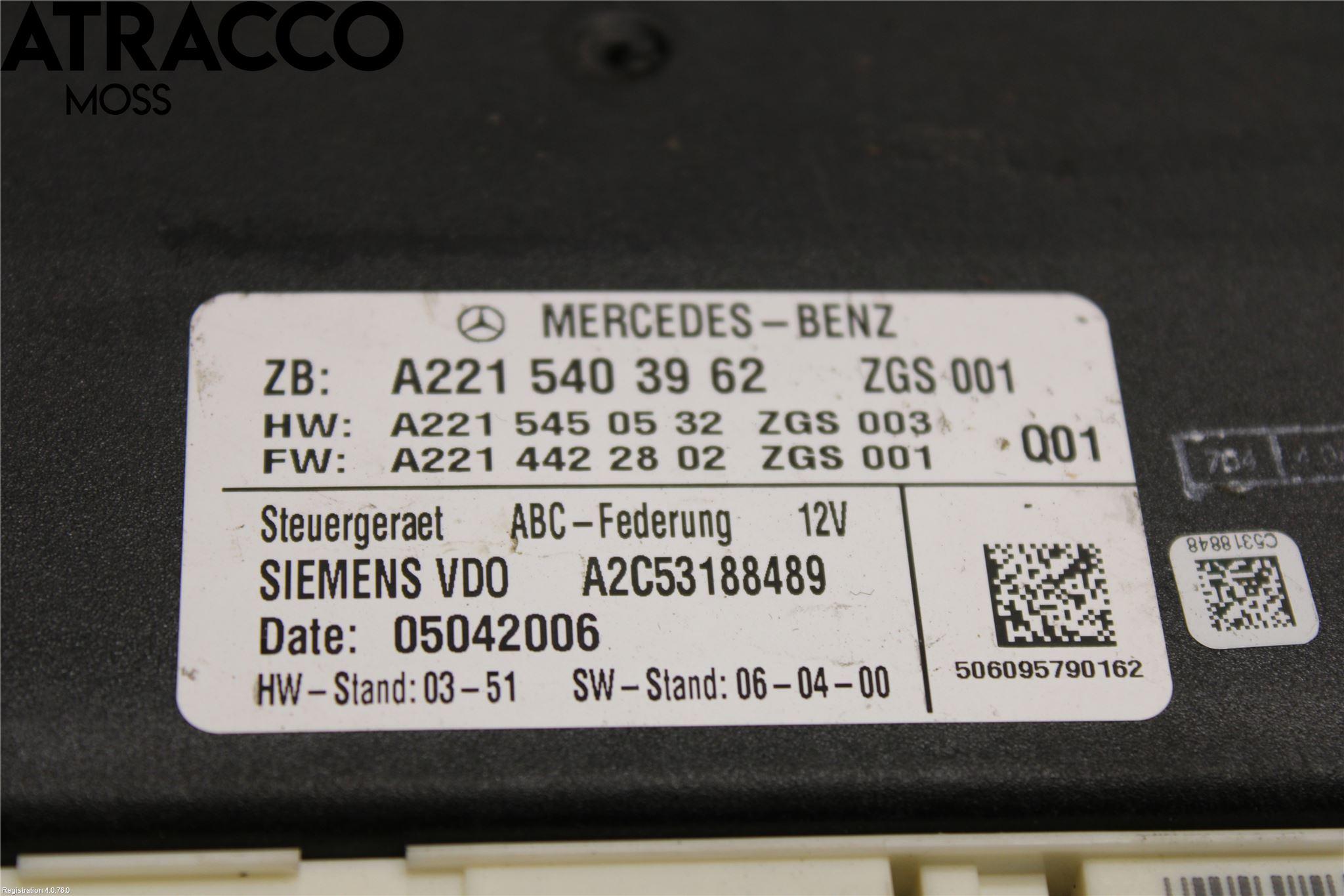 Mercedes-Benz MB S-KLASS (W221) 05-13 Styrenhet Övrigt