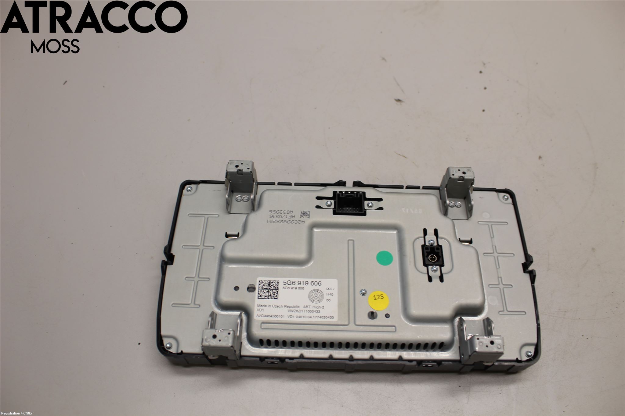 Volkswagen VW GOLF / E-GOLF VII 13-20 Multifunktionsdisplay