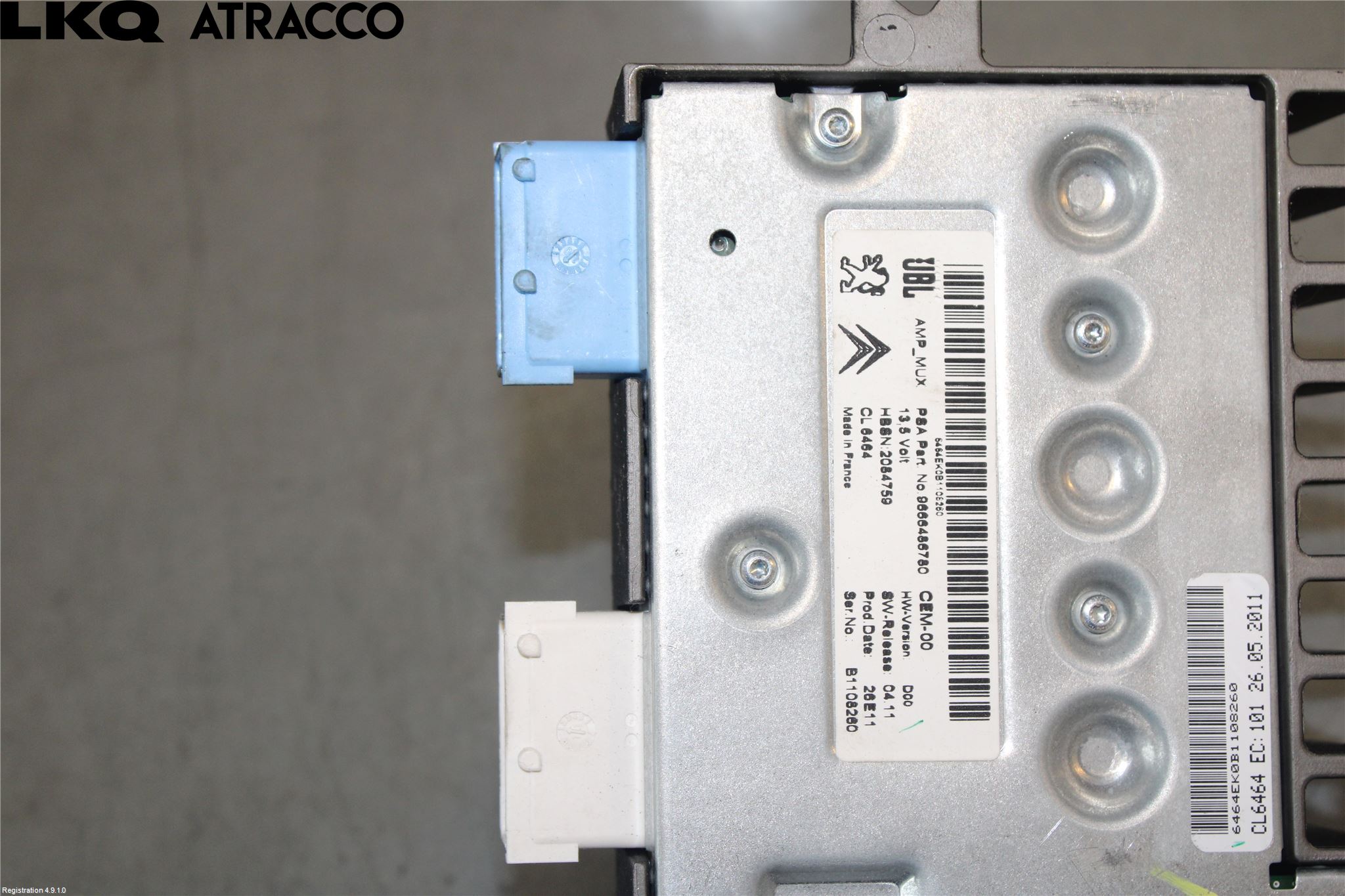 Peugeot 3008 09-16 Radio-Stereo Förstärkare