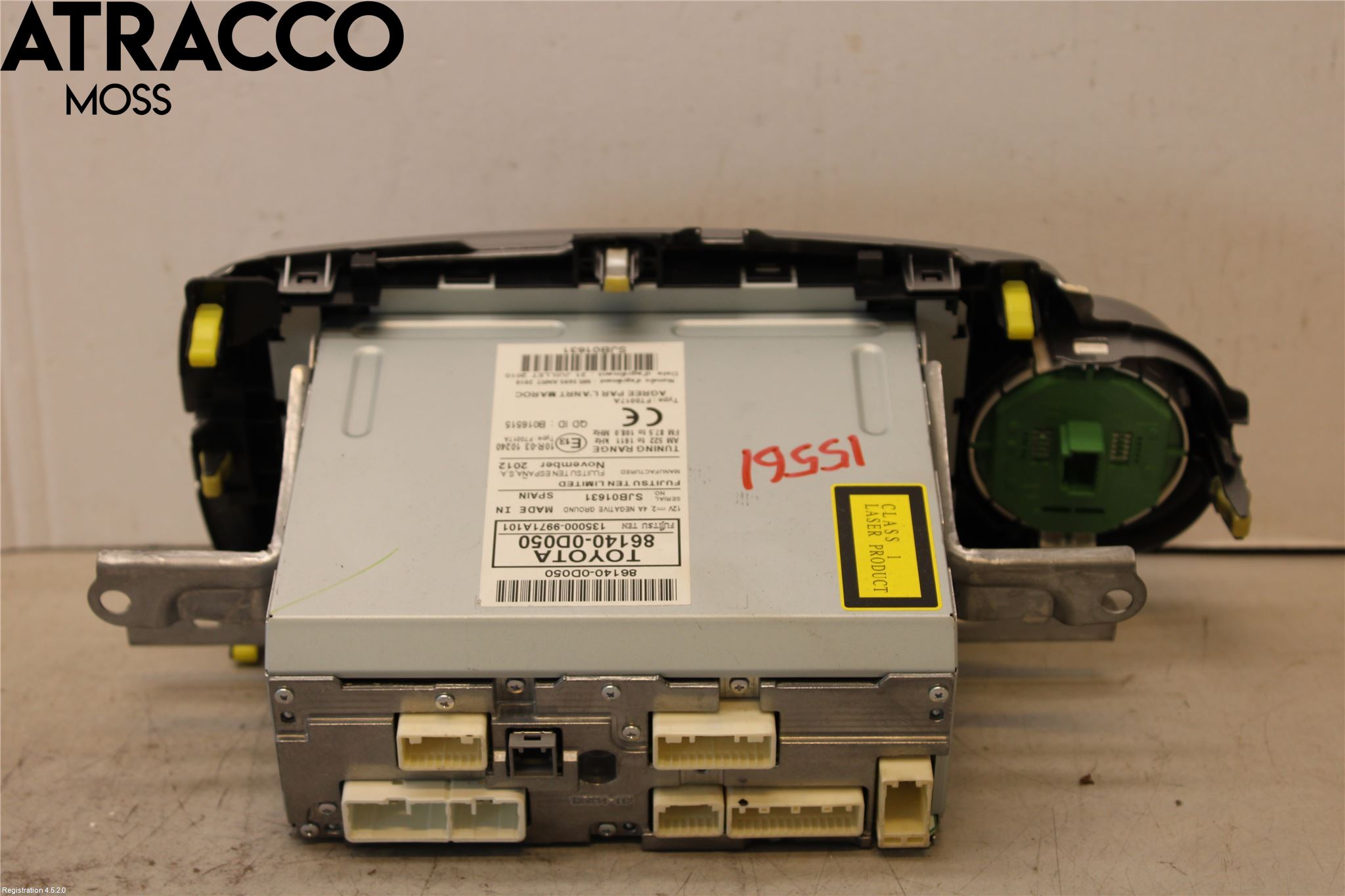 Toyota YARIS XP130 12-14 Cd Radio - Multimediapanel