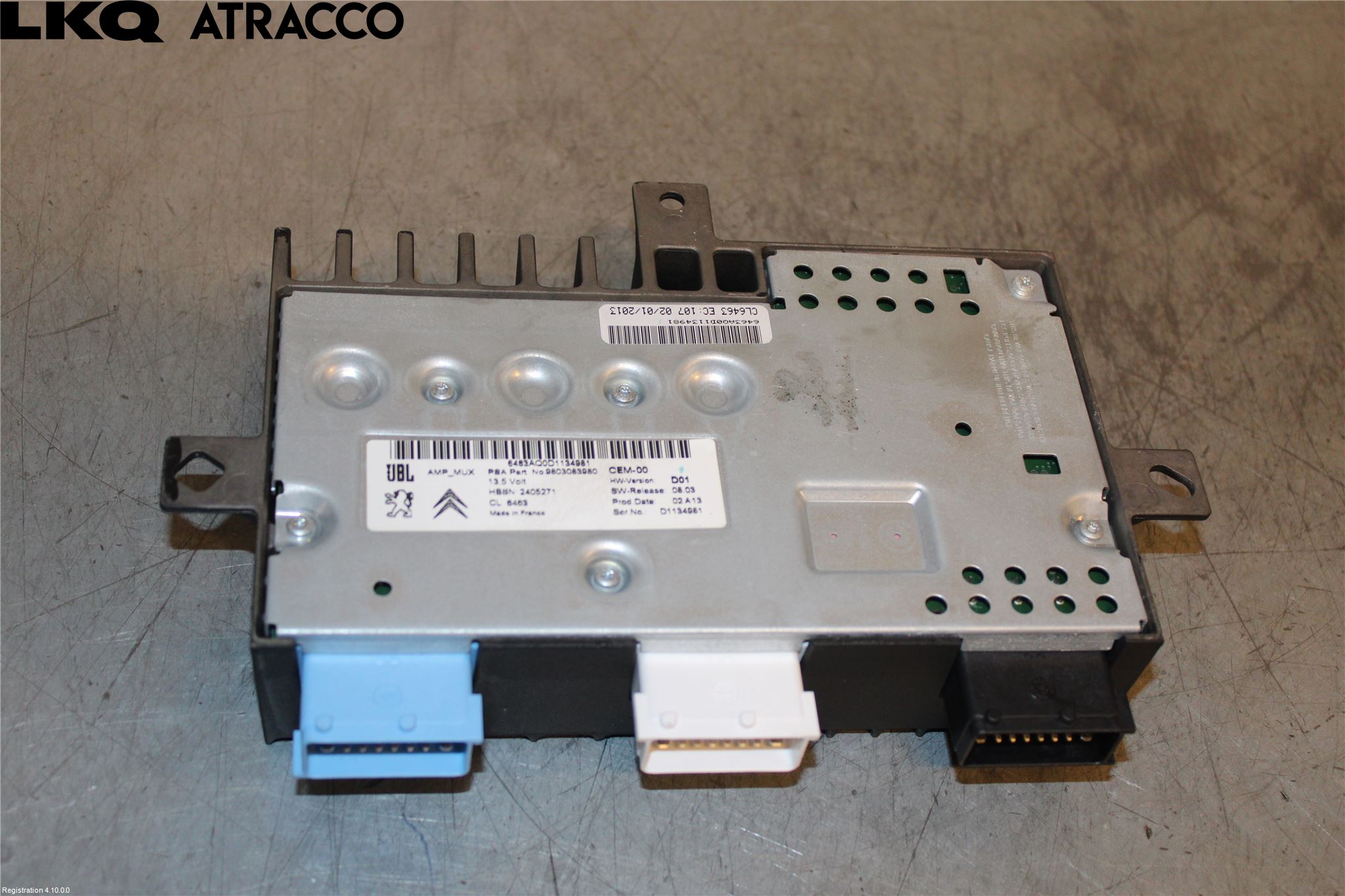 Peugeot 508 11-18 Radio-Stereo Förstärkare