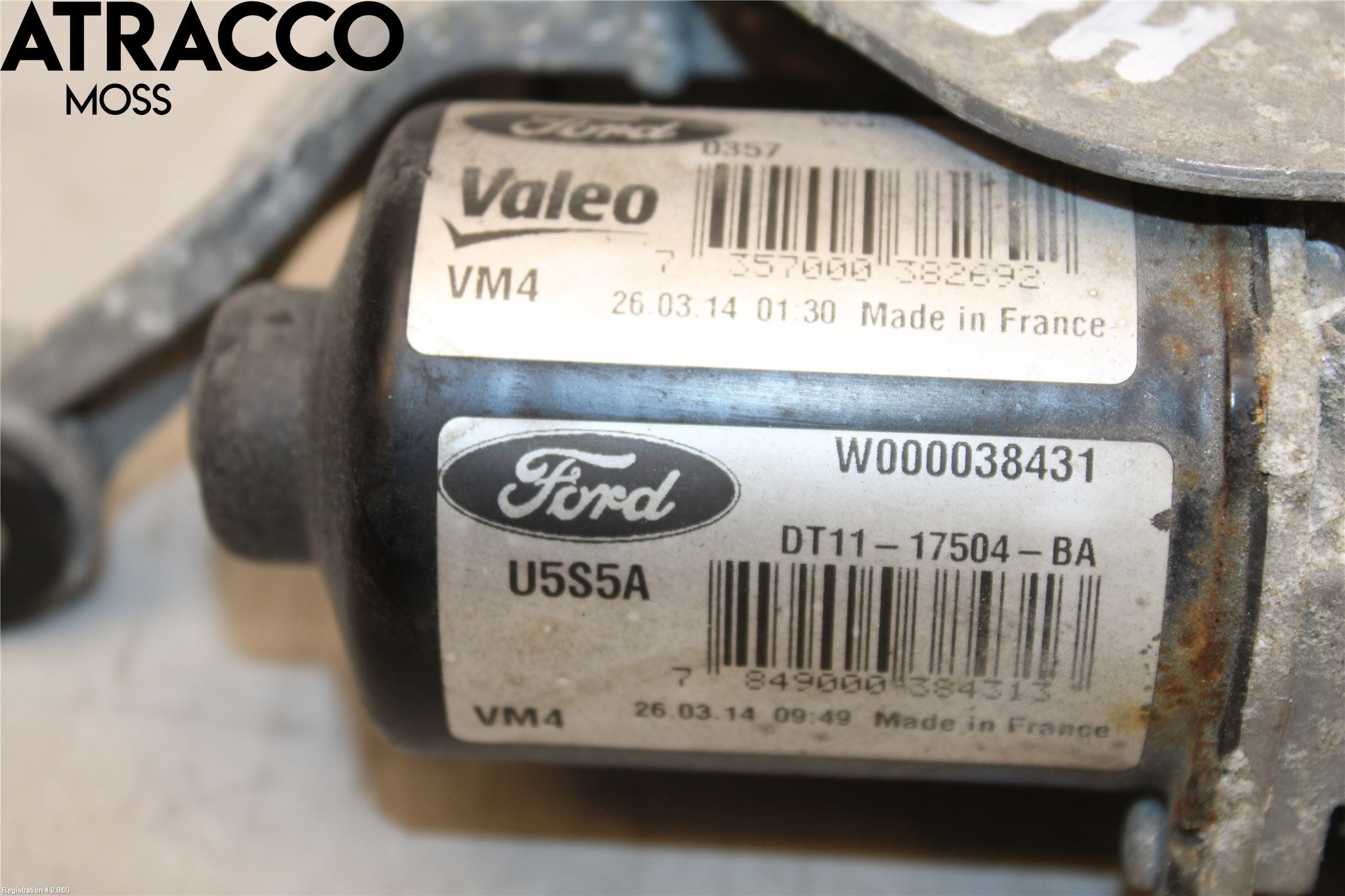 Ford TRANSIT/TOURNEO CONNECT 13-22 Torkarmotor Vindruta