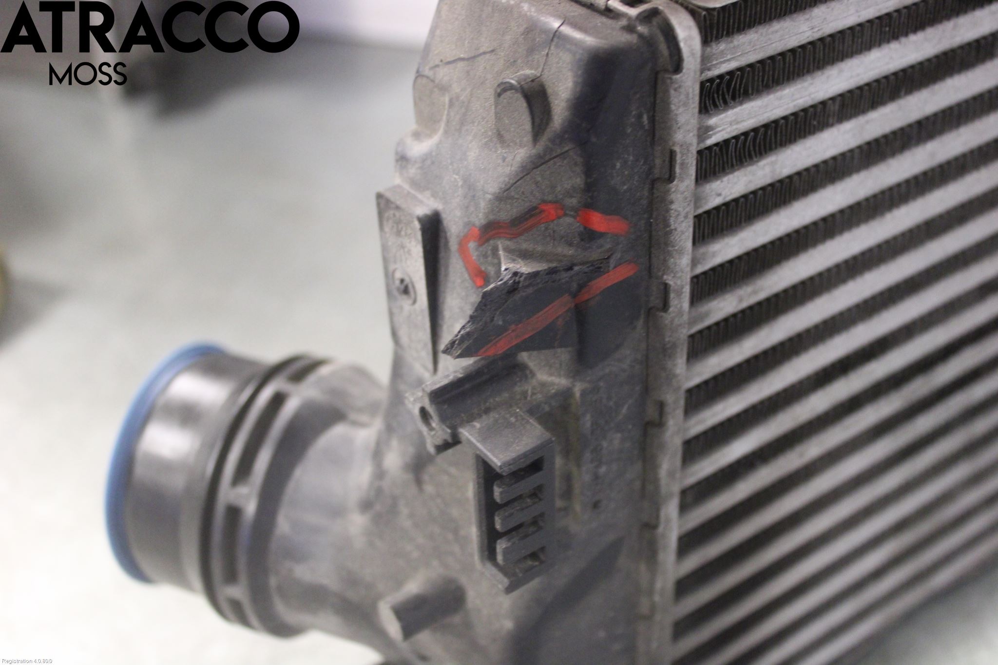 Nissan QASHQAI 14-17 Laddluft-Intercooler Kyl