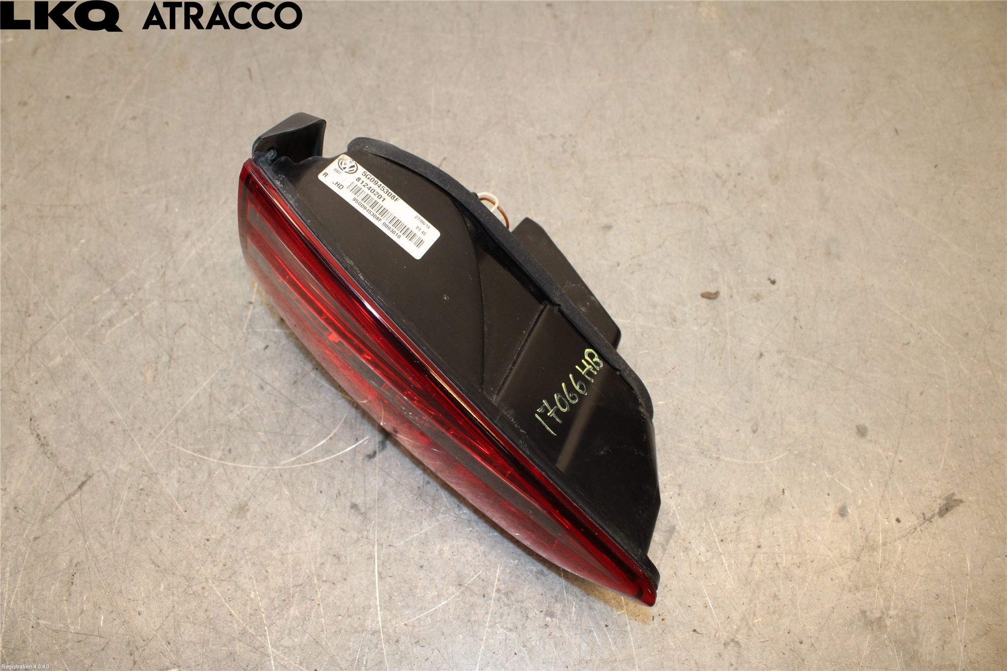 Volkswagen VW GOLF / E-GOLF VII 13-20 Bakljus Lucka Hö