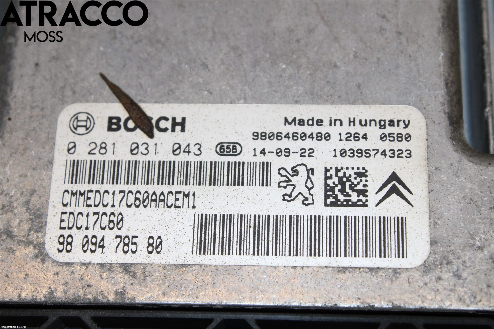 Peugeot 308 14-21 Styrenhet Insprut Bensin