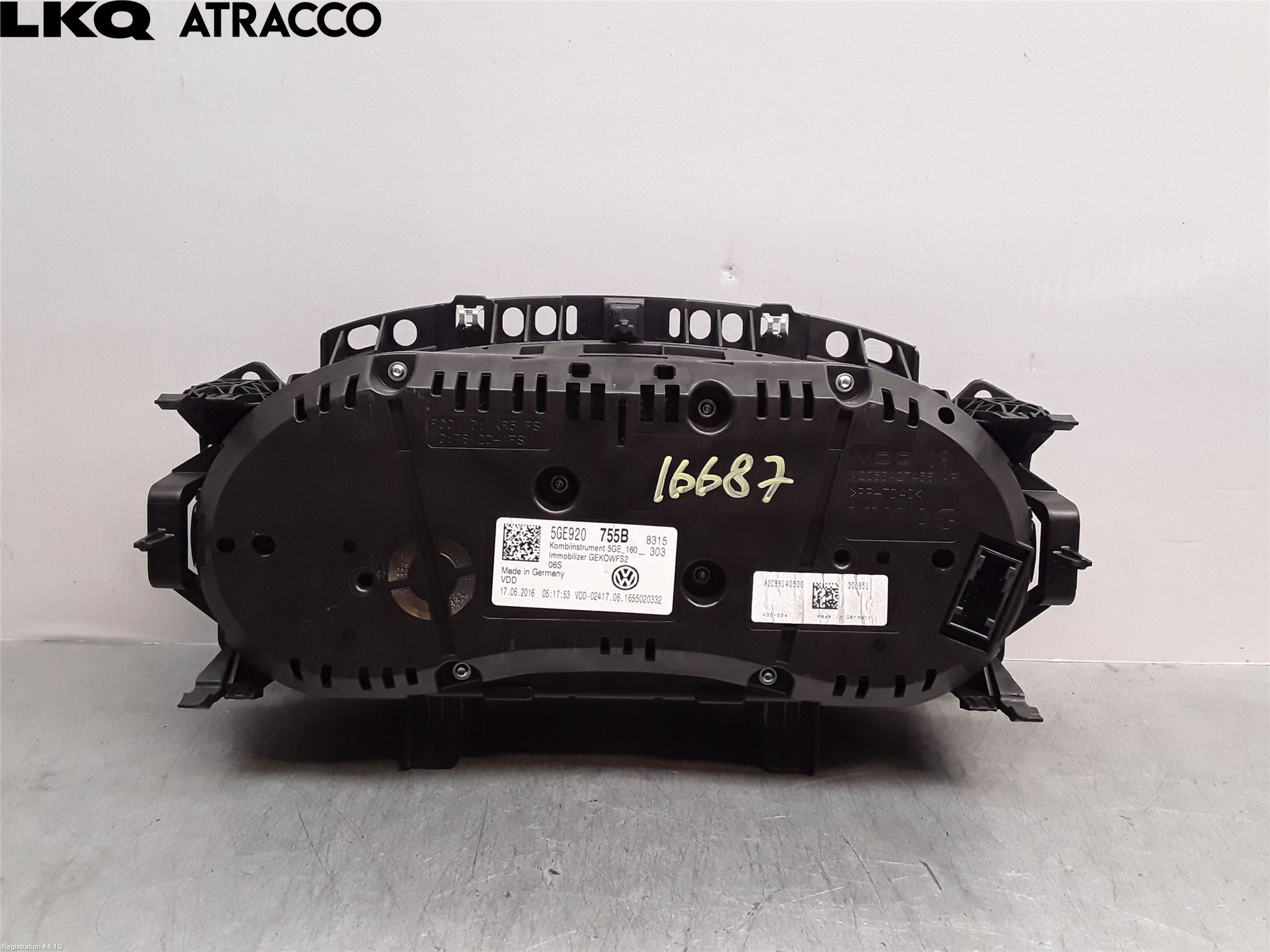 Volkswagen VW GOLF / E-GOLF VII 13-20 Instrument Komb