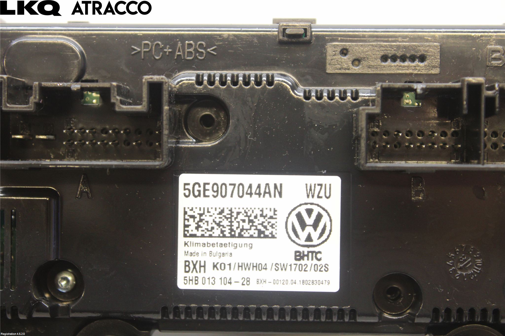 Volkswagen VW GOLF / E-GOLF VII 13-20 Ac Styrenhet Ac Manöveren