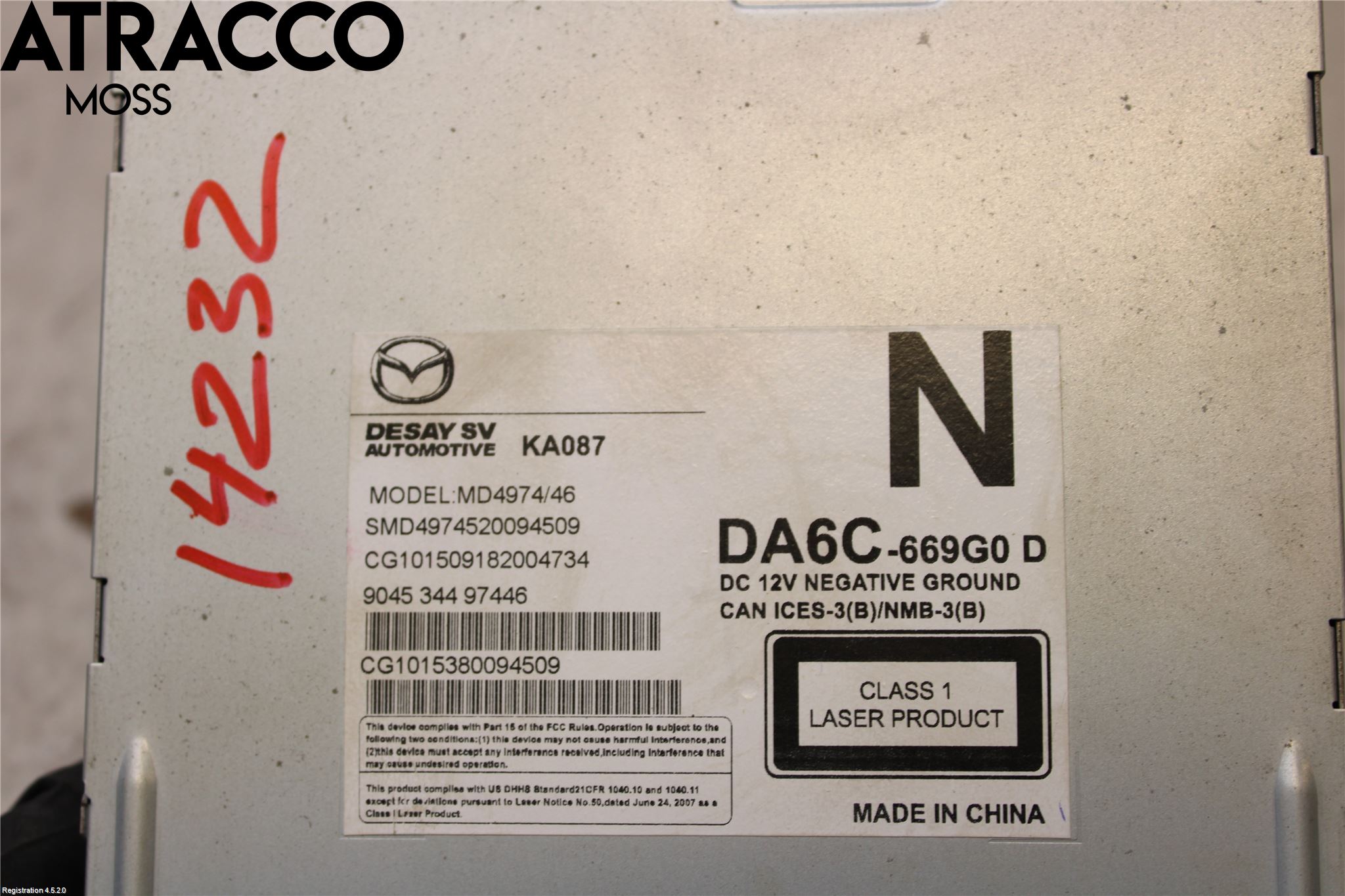 Mazda CX-3 Cd Radio - Multimediapanel