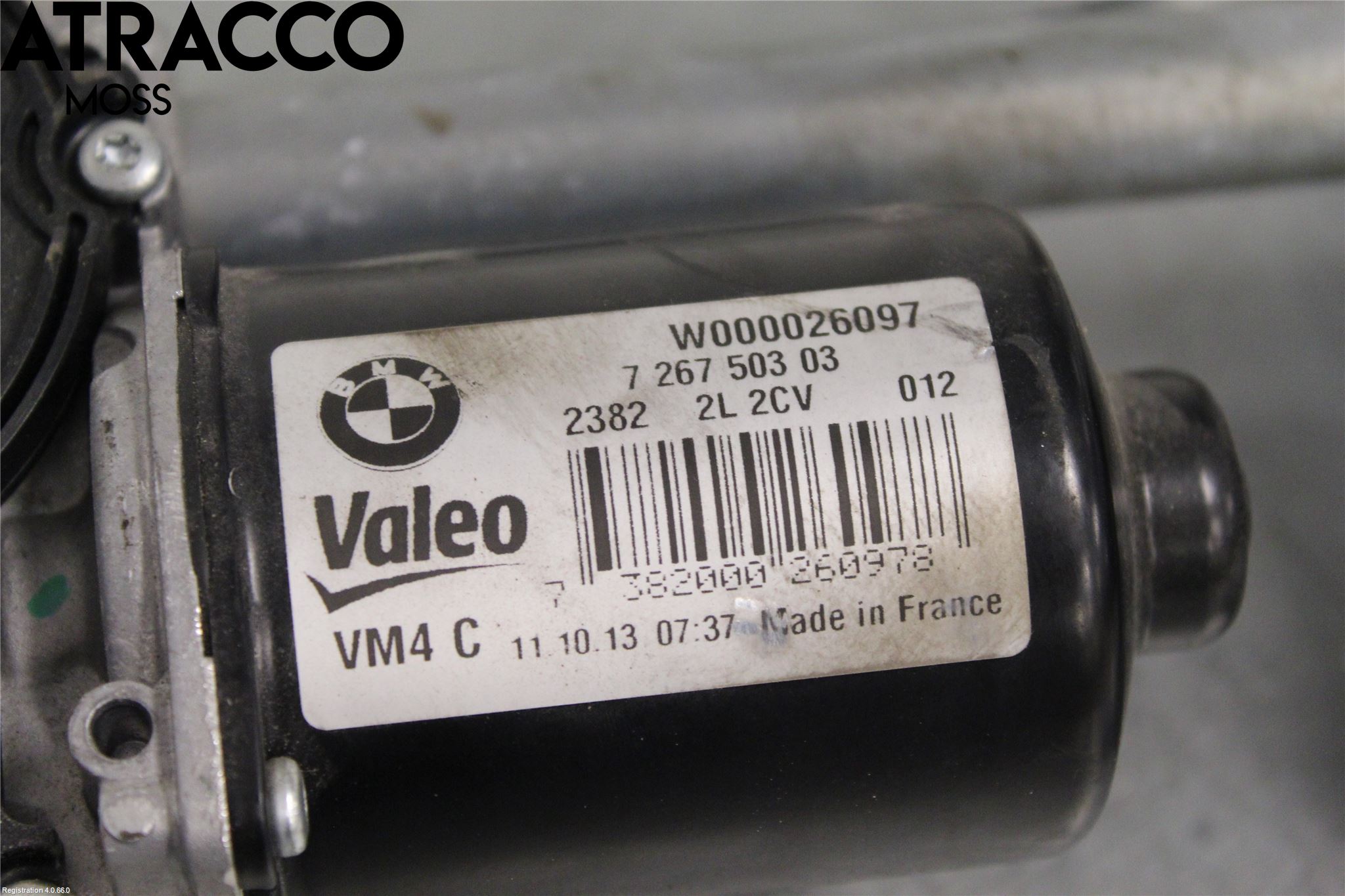 BMW 3 F30/F31/F80 12-19 Torkarmotor Vindruta