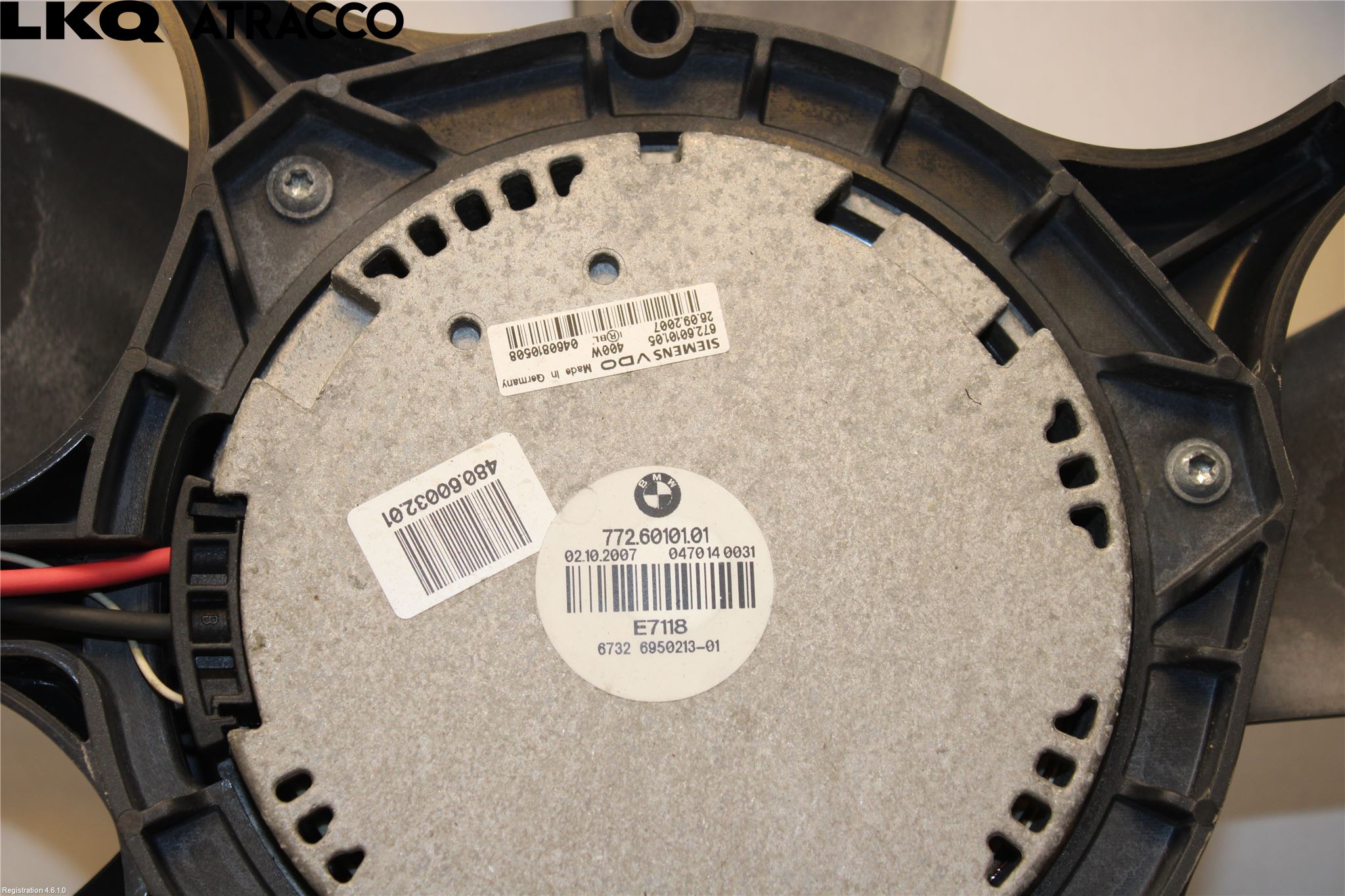 BMW 5 E60/61 Sed/Tou 02-10 Kylfläkt El