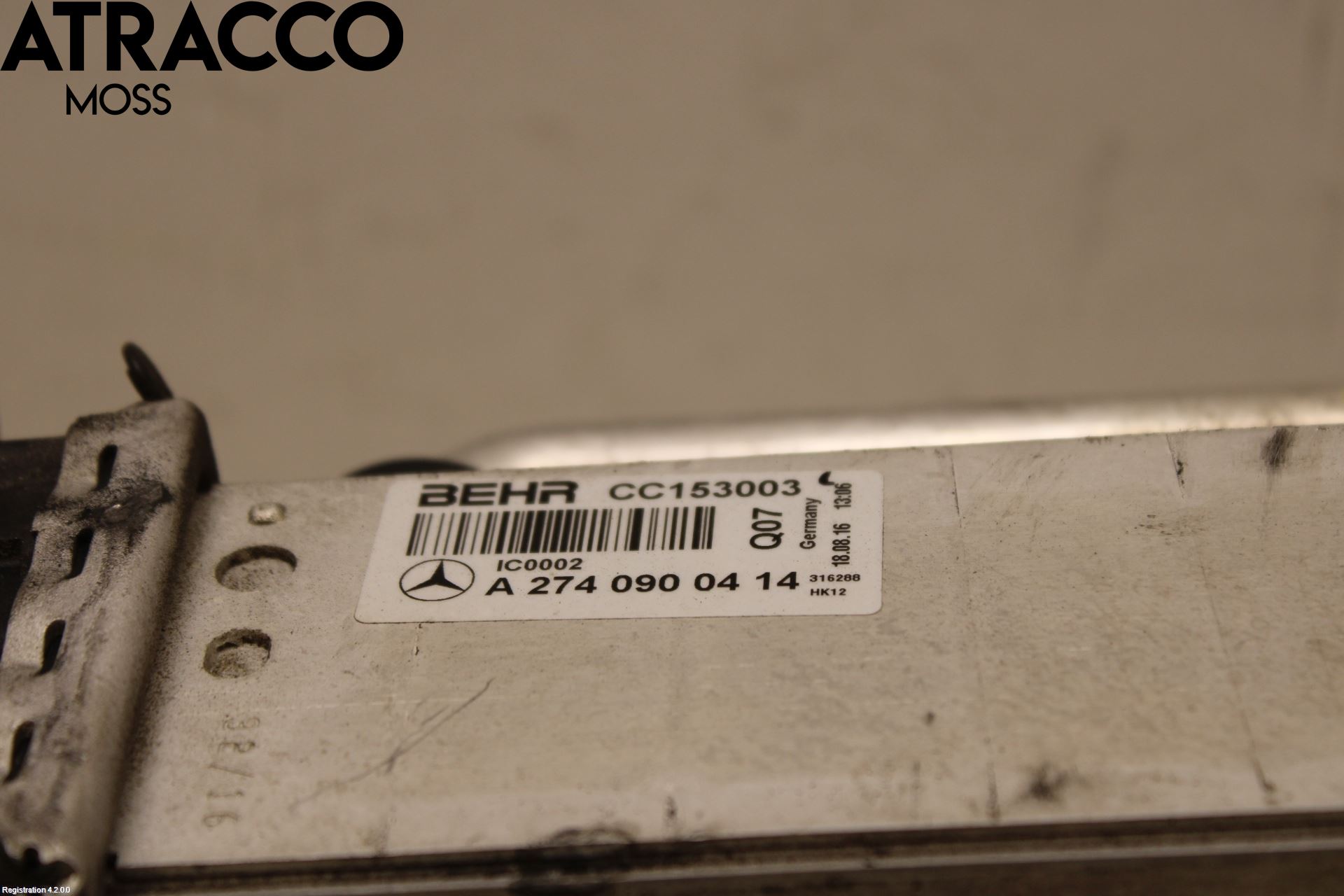 Mercedes-Benz MB C-KLASS (W205) 14-21 Laddluft-Intercooler Kyl