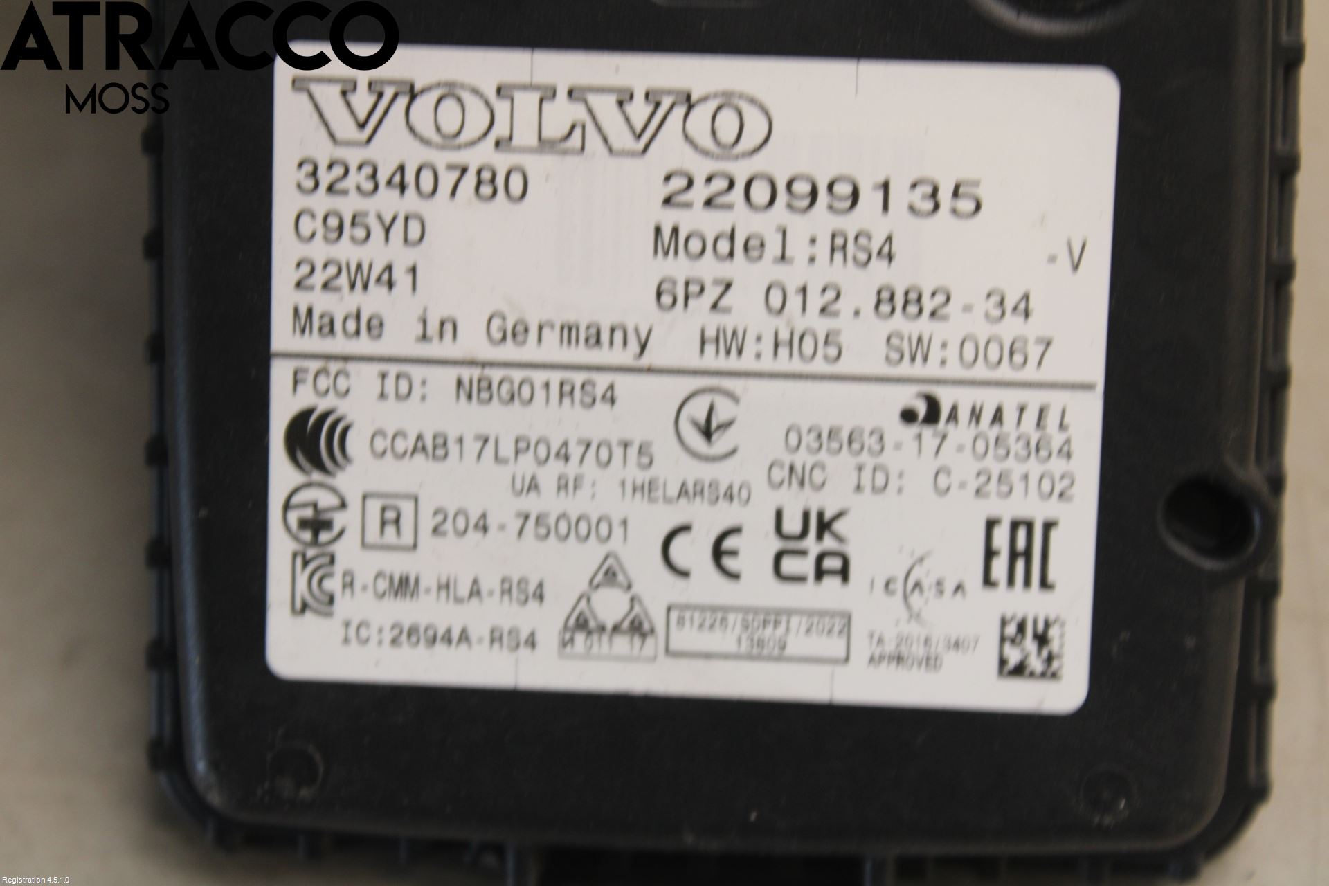 Volvo XC40/RECHARGE 18- Regnsensor