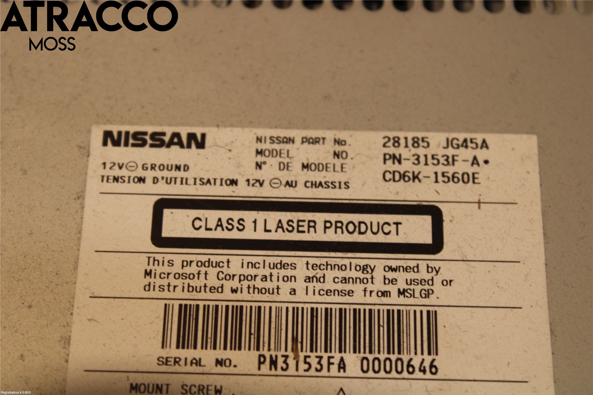 Nissan QASHQAI+2  08-10 Cd Radio - Multimediapanel