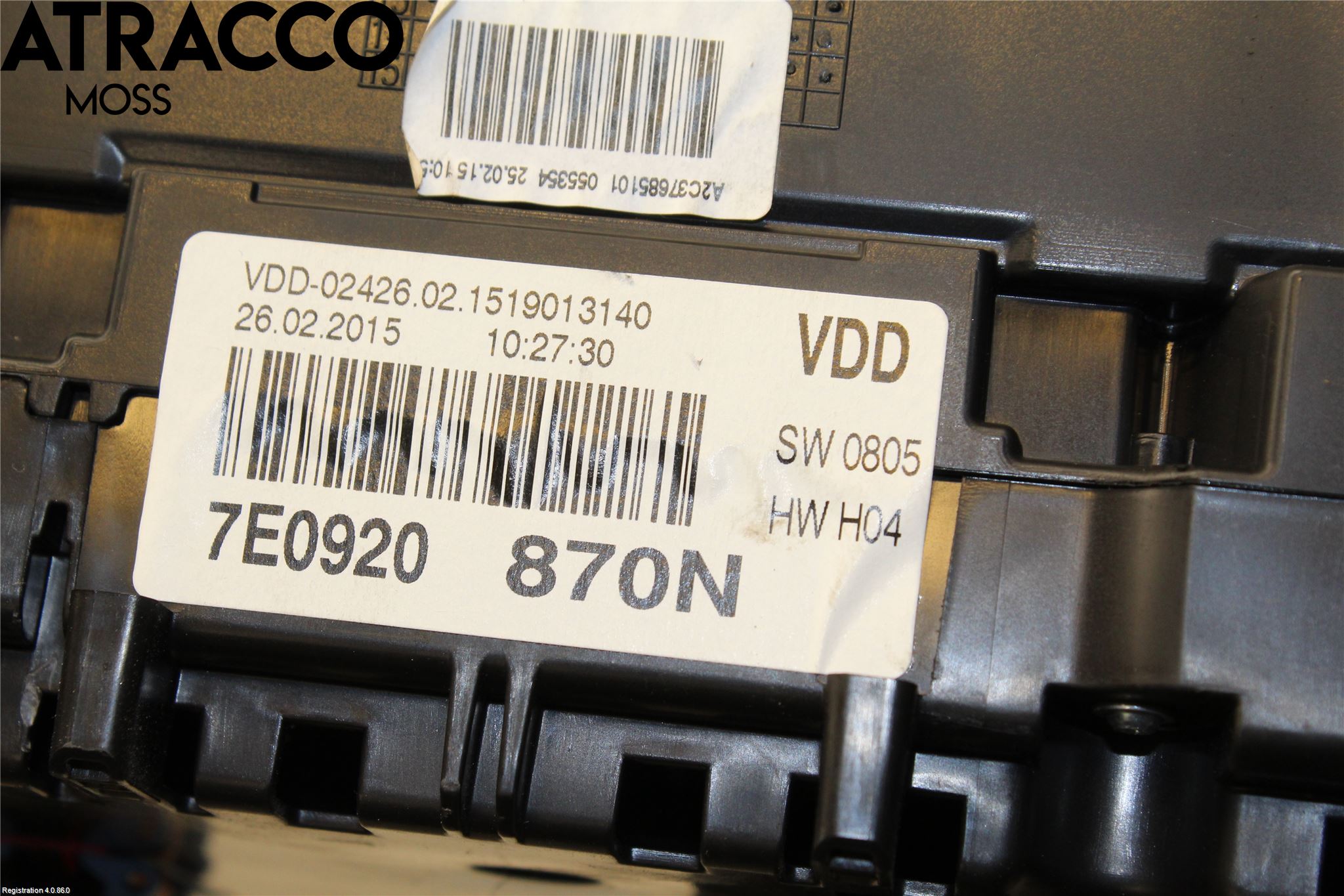 Volkswagen VW TRANSP/CARAVELLE (T5) 04-15 Instrument Komb