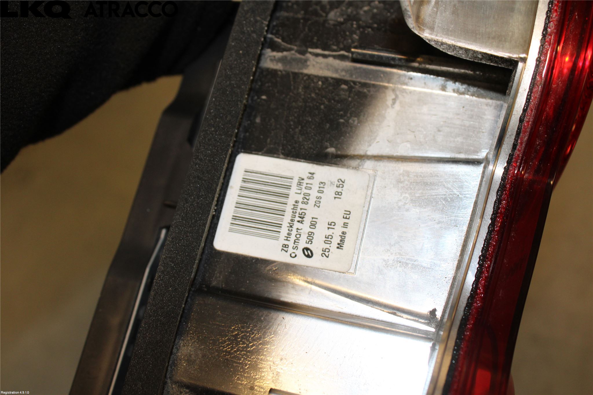Smart FORTWO I 99-07 Bakljus Vänster