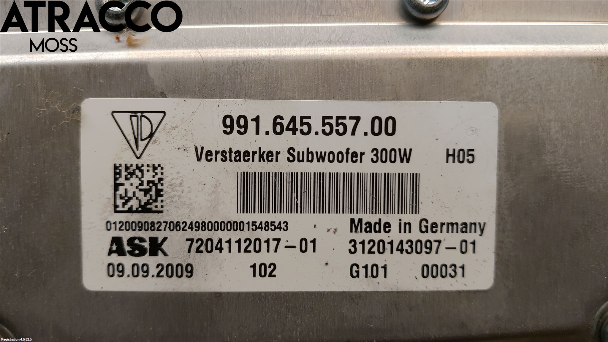 Porsche PANAMERA 09- Radio-Stereo Förstärkare