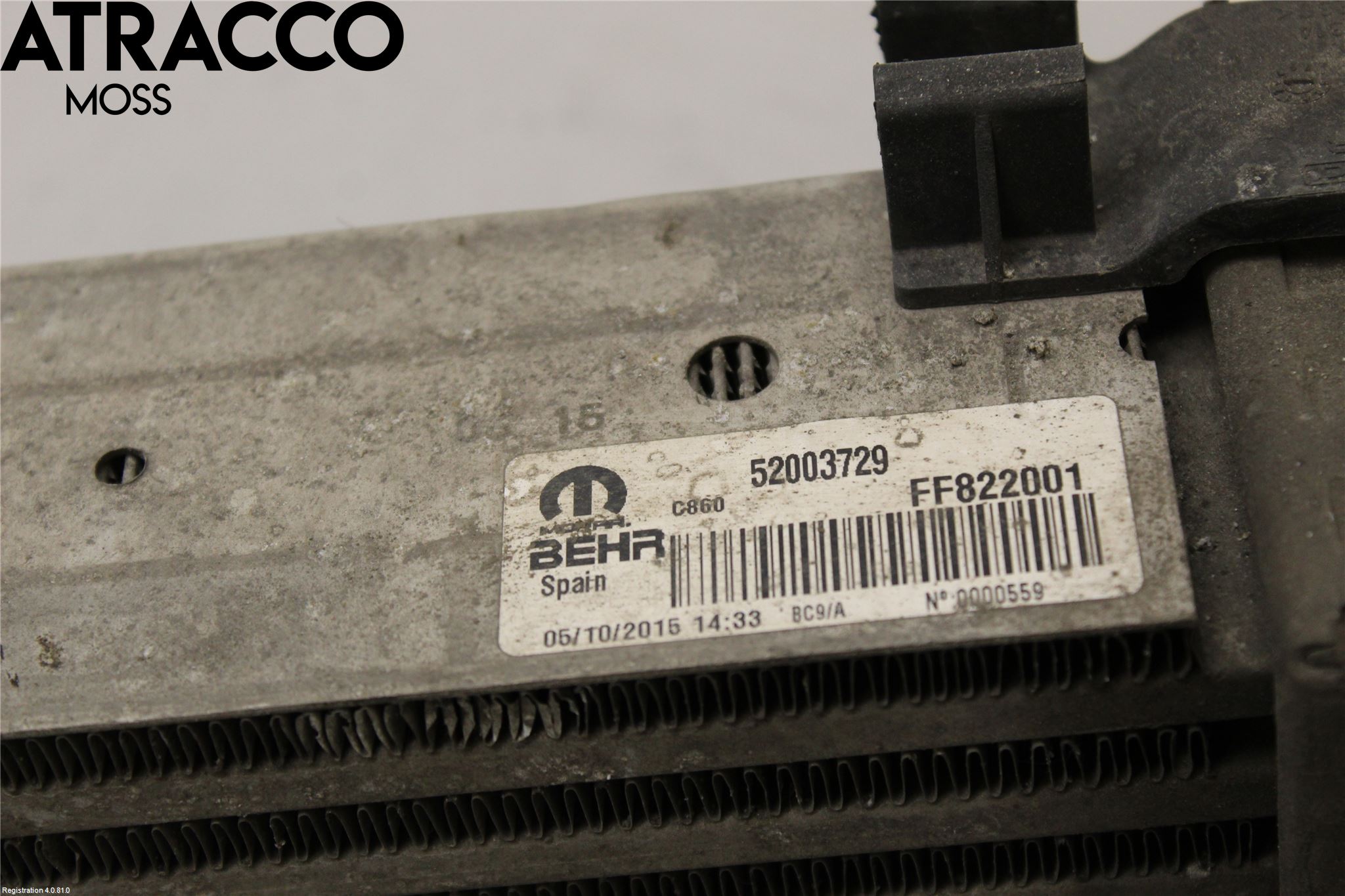 Peugeot BIPPER Laddluft-Intercooler Kyl