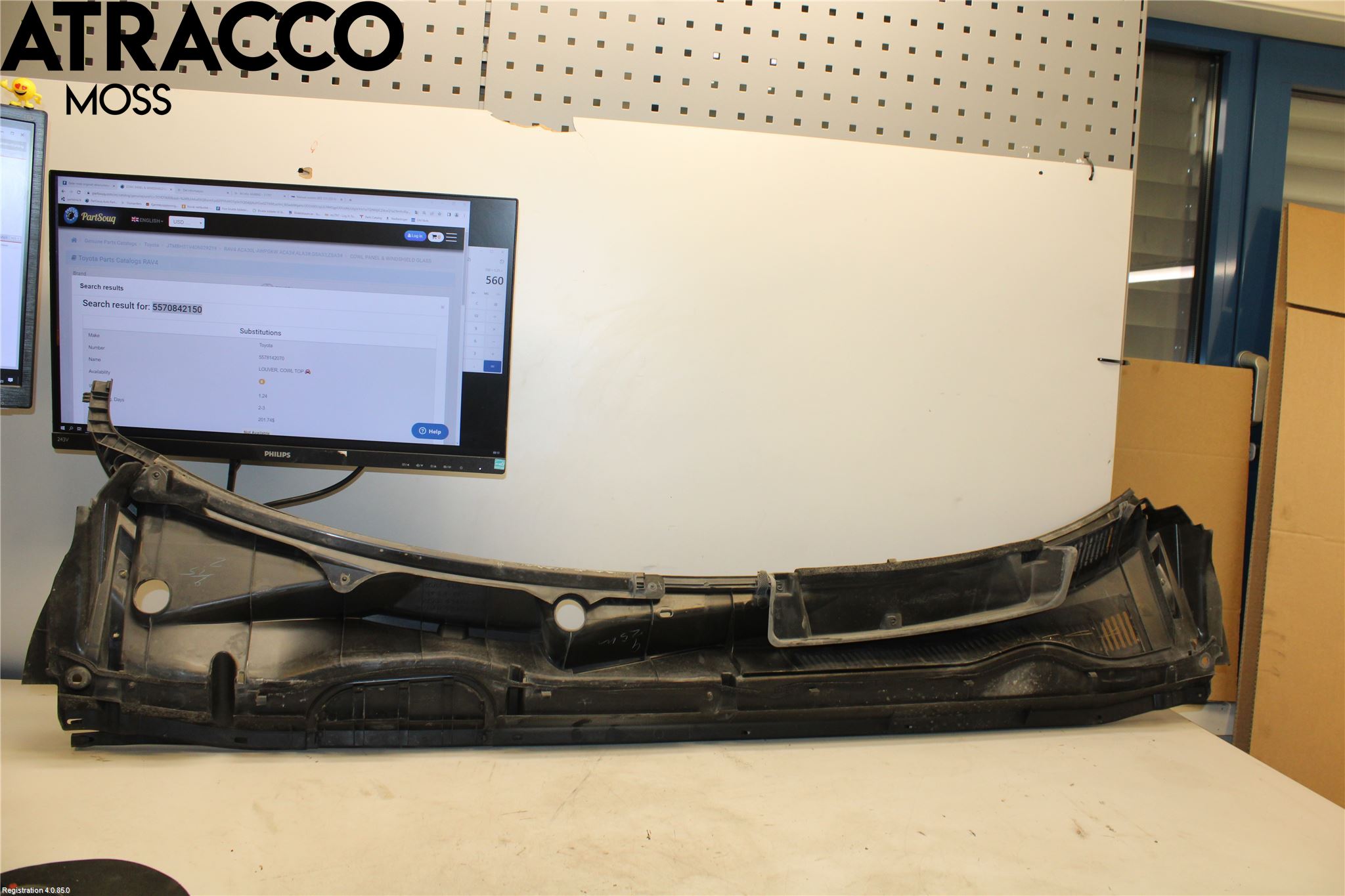 Toyota RAV 4 06-12 Torpedplåt-Torpedplast
