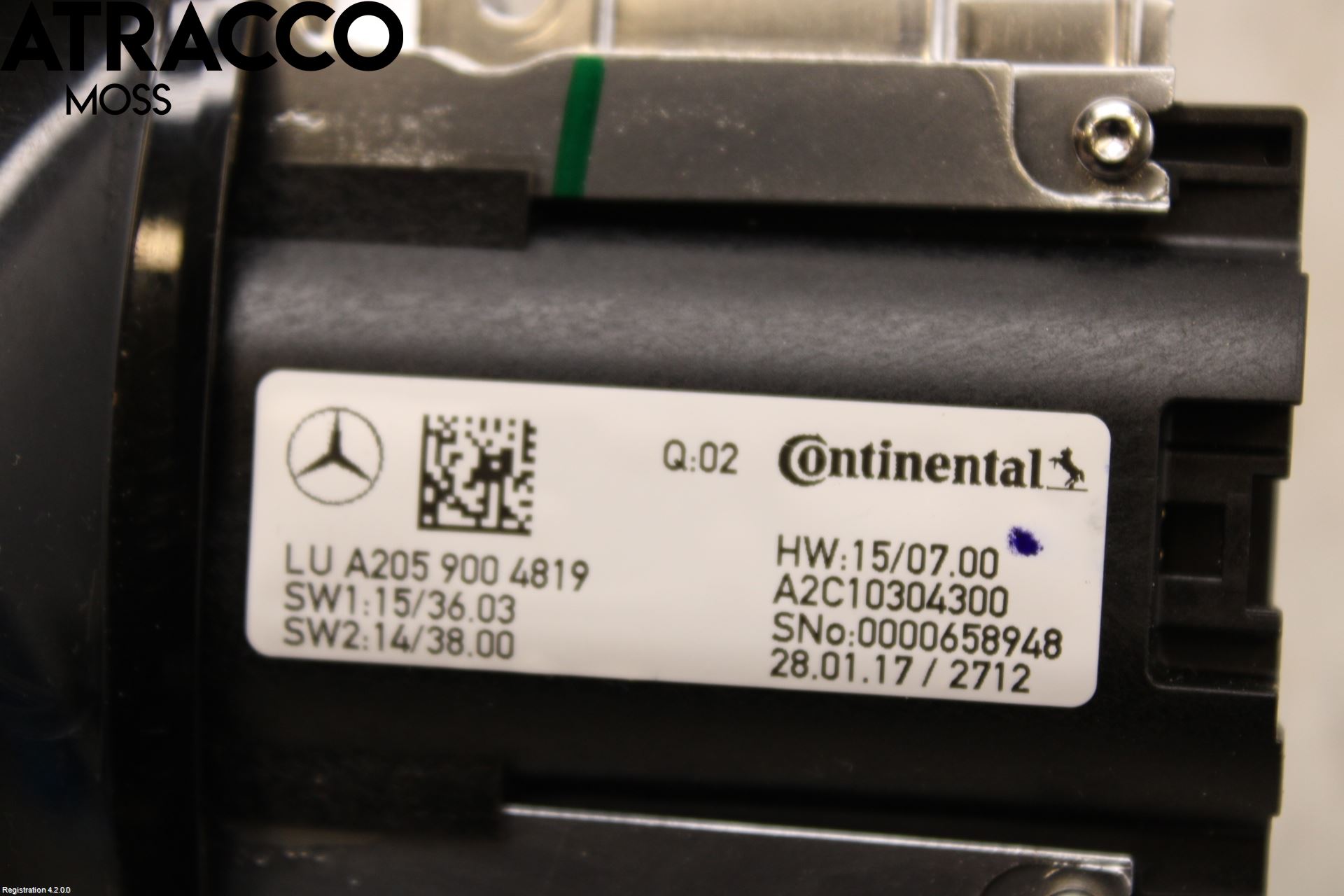 Mercedes-Benz MB C-KLASS (W205) 14-21 Strömställare Multifunktion