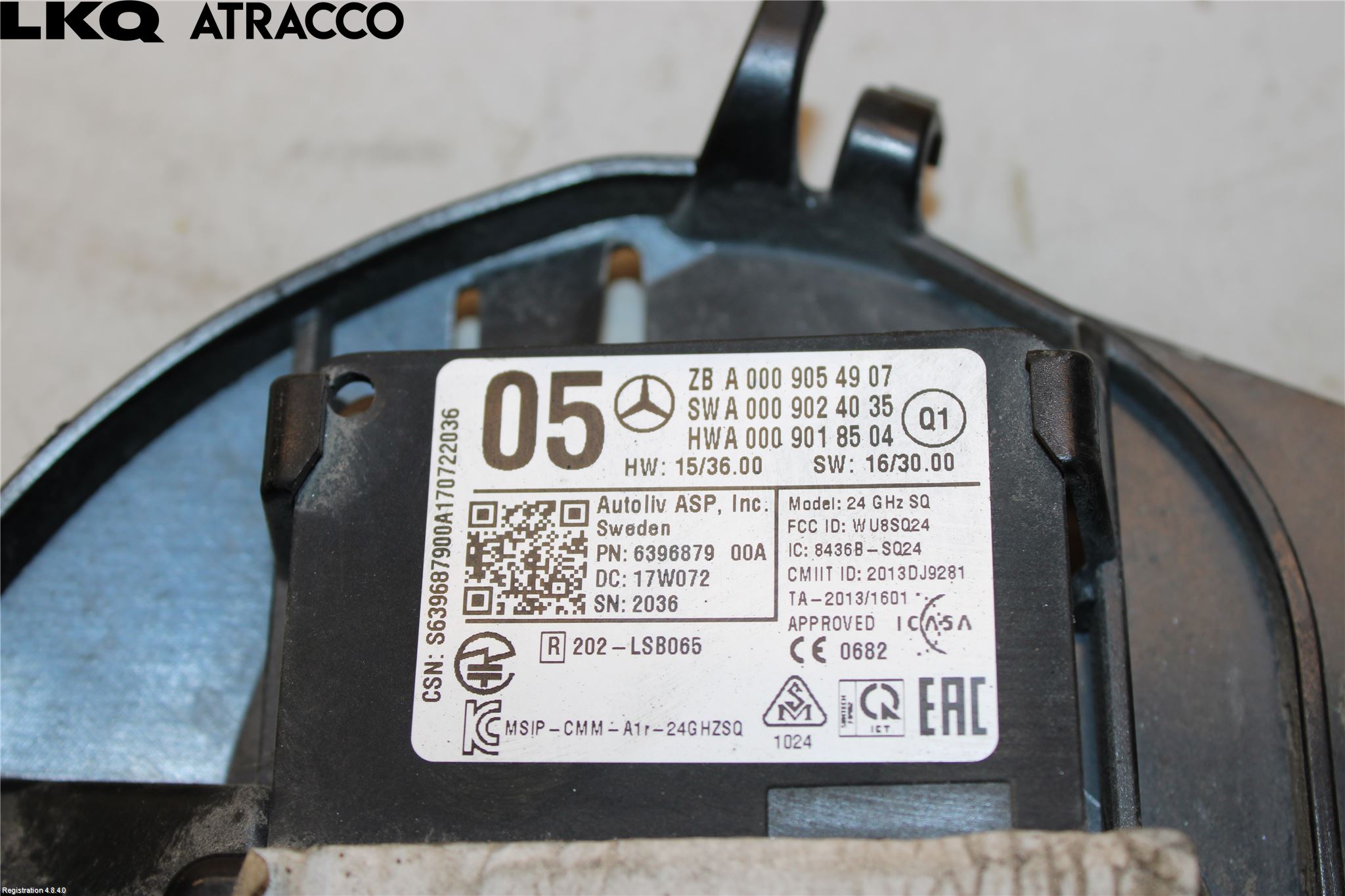 Mercedes-Benz MB B-KLASS (W246/W242) 12-19 Sensor Aktivt Kollisionsskydd