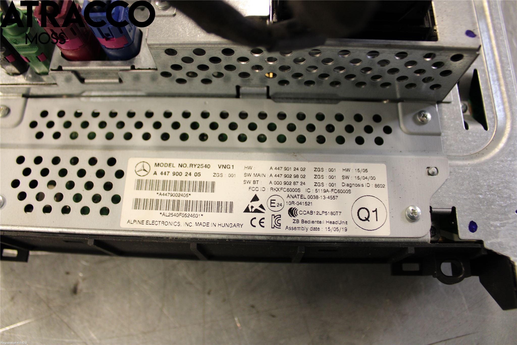 Mercedes-Benz MB VITO/V-KLASS (W640,W447,W448) 14- Cd Radio - Multimediapanel