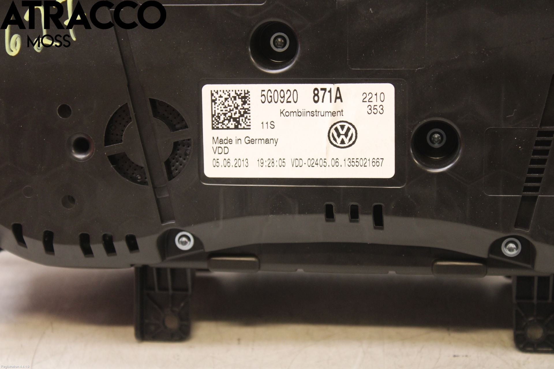 Volkswagen VW GOLF / E-GOLF VII 13-20 Instrument Komb