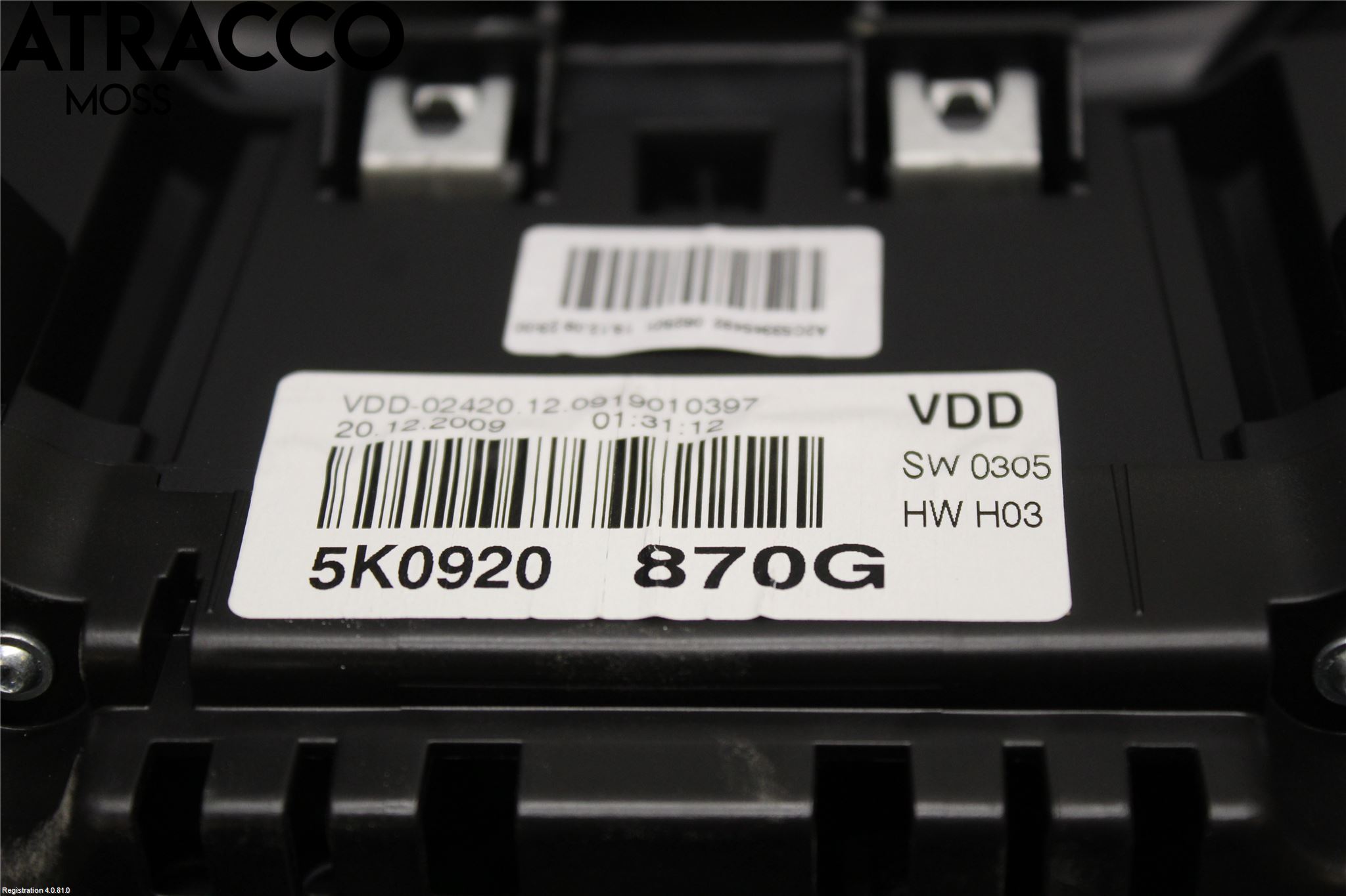 Volkswagen VW GOLF VI 09-13 Instrument Komb