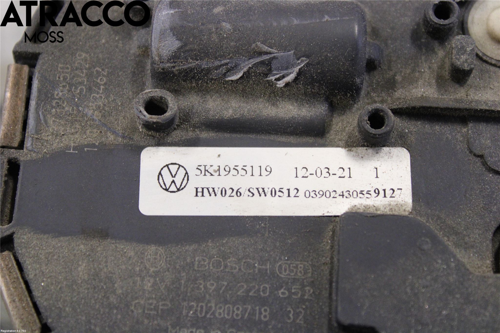 Volkswagen VW GOLF VI 09-13 Torkarmotor Vindruta