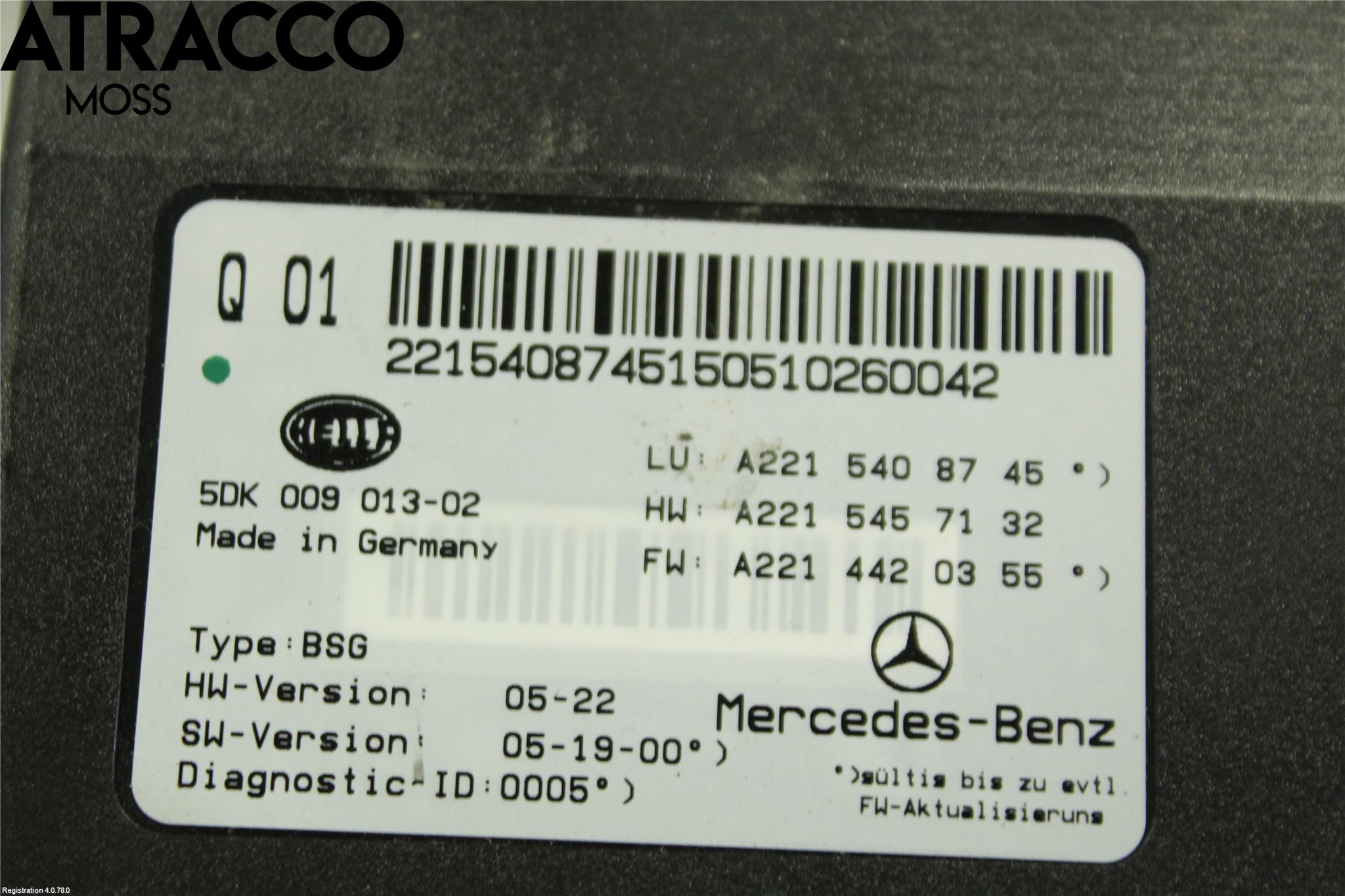 Mercedes-Benz MB S-KLASS (W221) 05-13 Styrenhet Övrigt