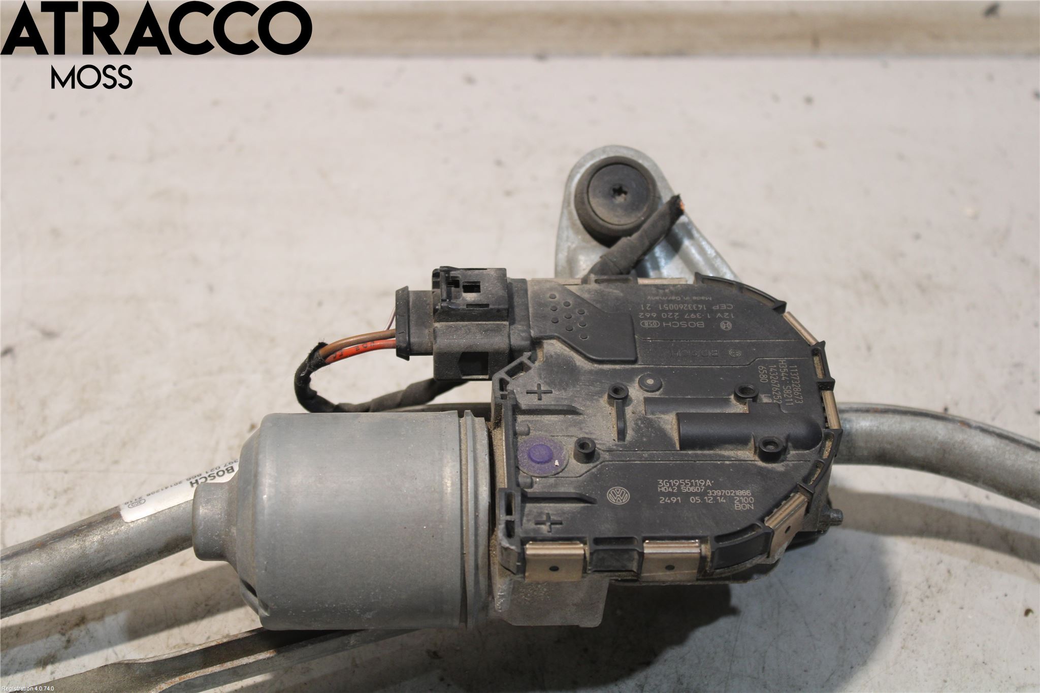 Volkswagen VW PASSAT 15-19 Torkarmotor Vindruta