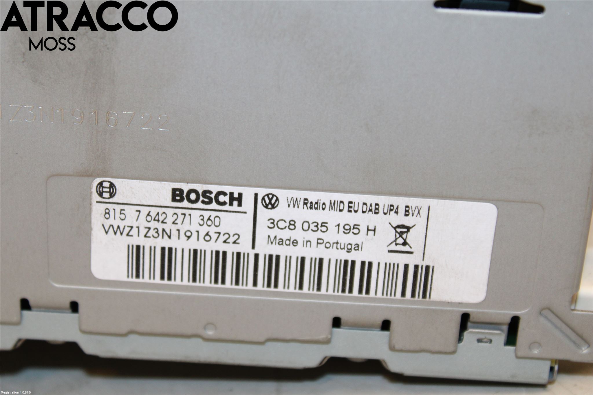 Volkswagen VW TIGUAN 07-16 Cd Radio - Multimediapanel