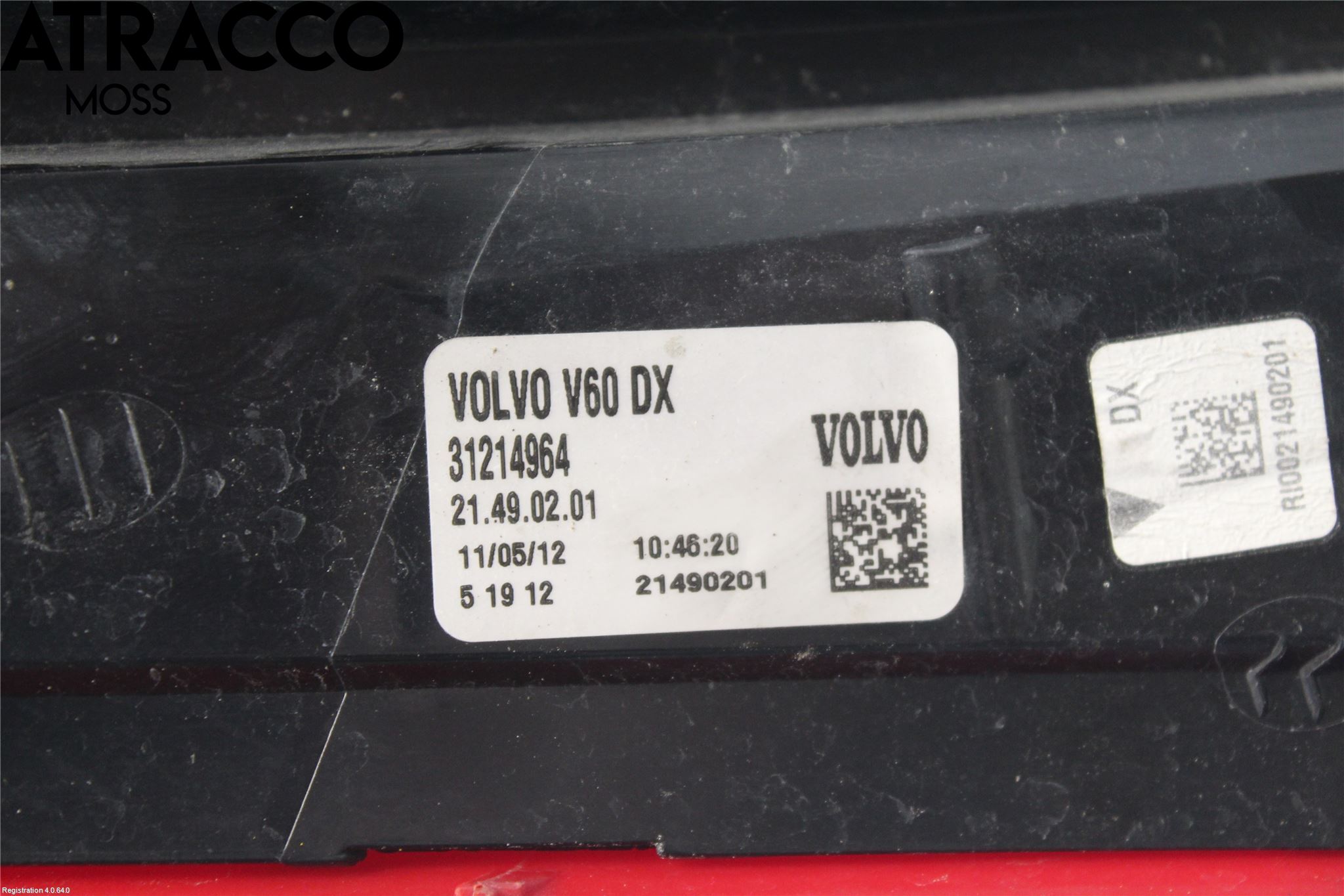 Volvo V60 11-13 Bakljus Höger