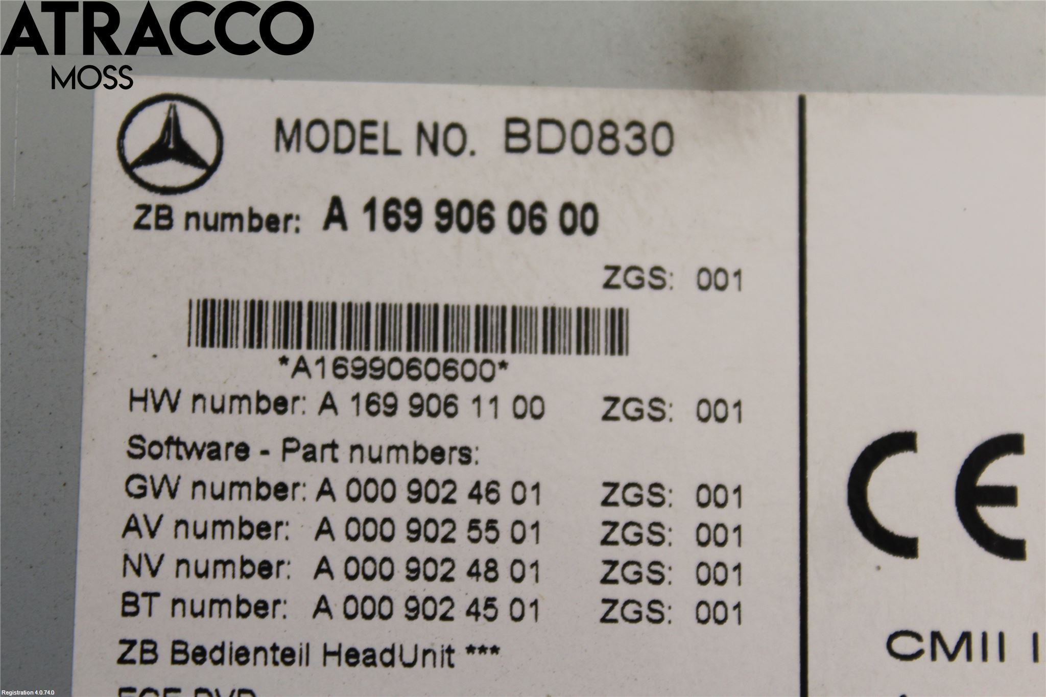 Mercedes-Benz MB B-KLASS (W245) 05-12 Cd Radio - Multimediapanel