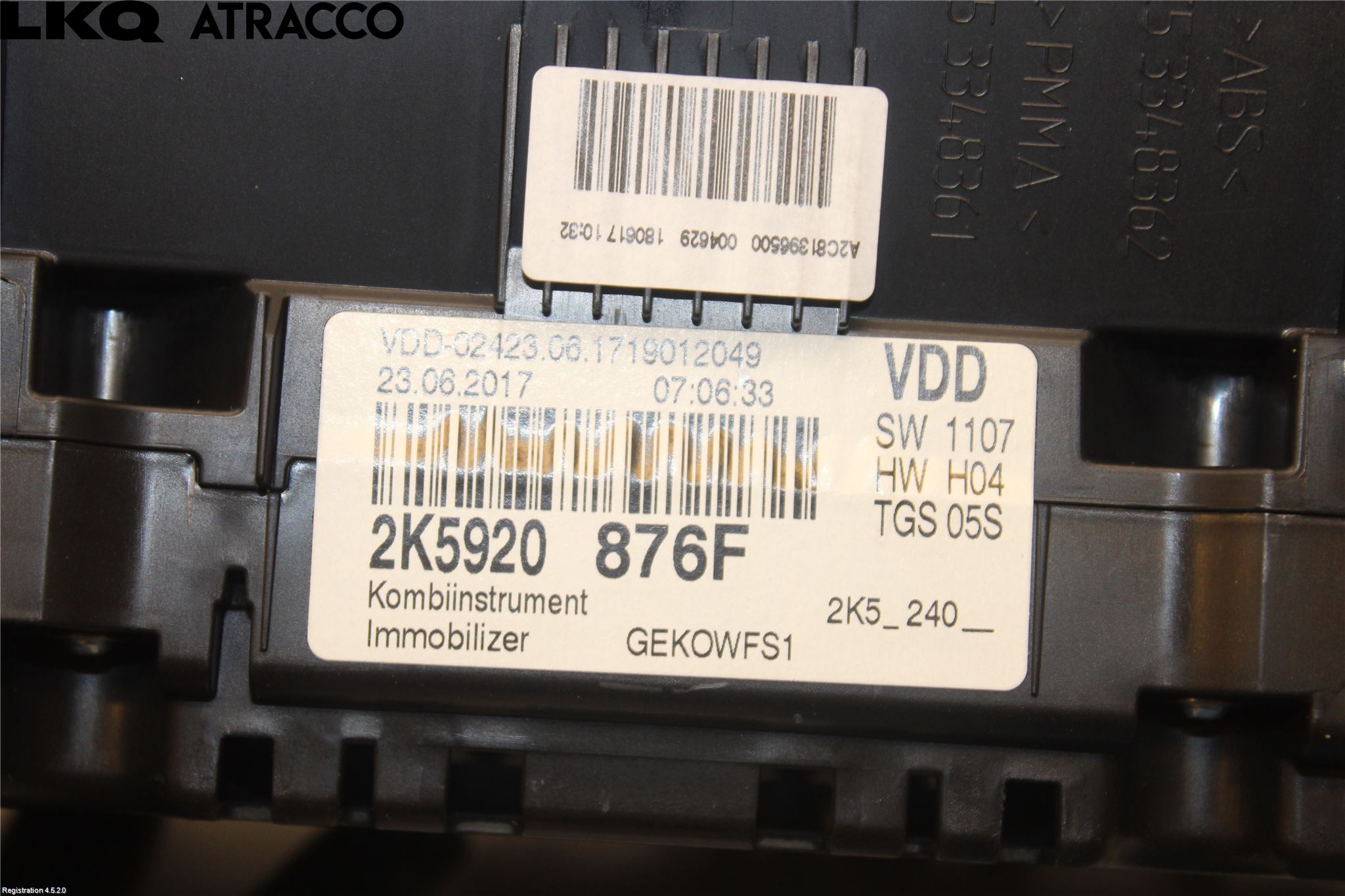 Volkswagen VW CADDY 16-20 Instrument Komb