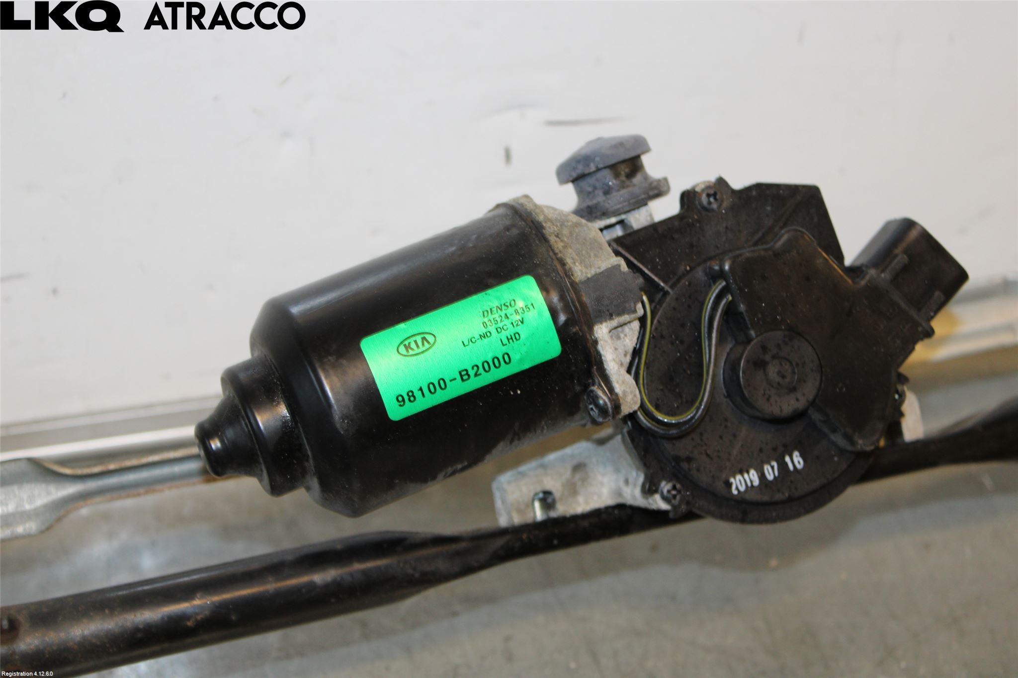 Kia SOUL 09- Torkarmotor Vindruta
