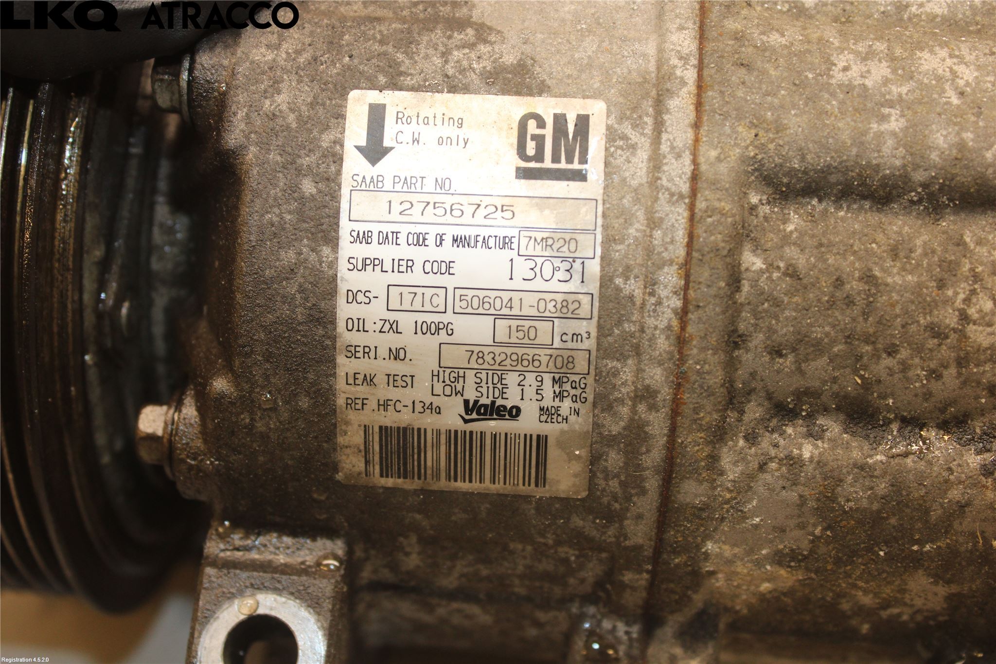 Saab 9-5     06-10 Ac Kompressor