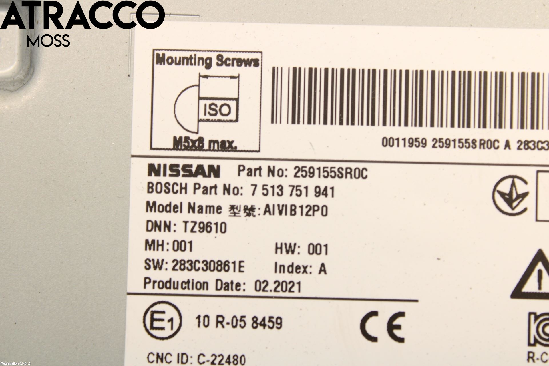 Nissan LEAF 18- Cd Radio - Multimediapanel