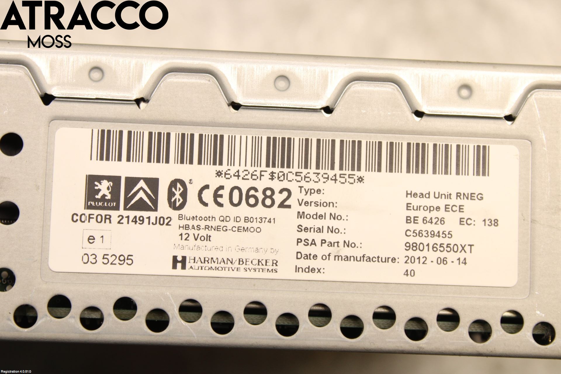 Peugeot 3008 09-16 Cd Radio - Multimediapanel